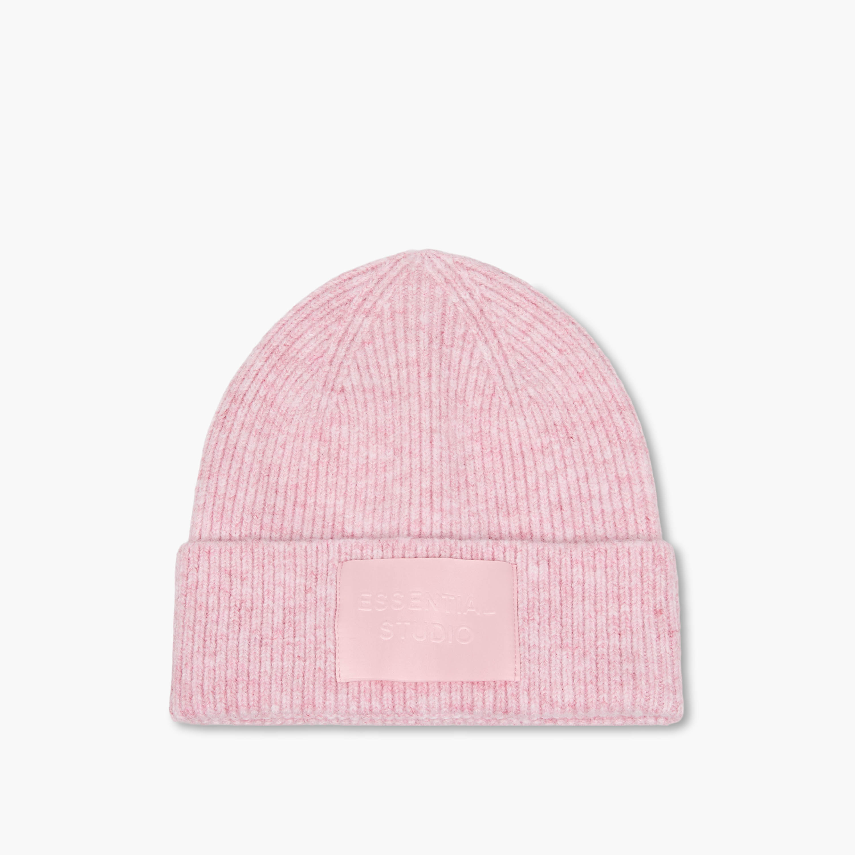 قبعة بيني مضلعة بحافة مطوية-women-winterwear-capsandhats-image-1