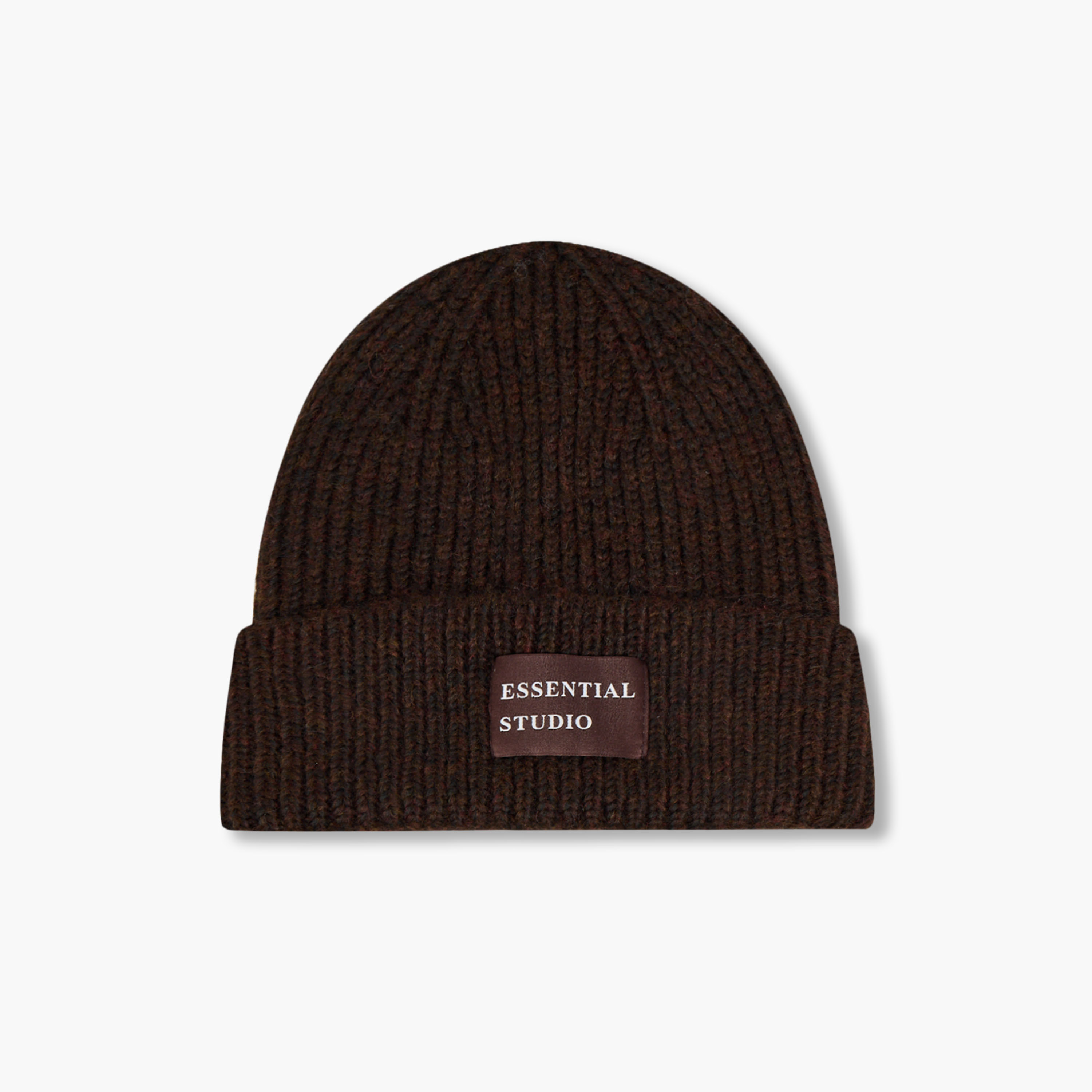 قبعة بيني مضلعة بتفاصيل رقعة-women-winterwear-capsandhats-image-1
