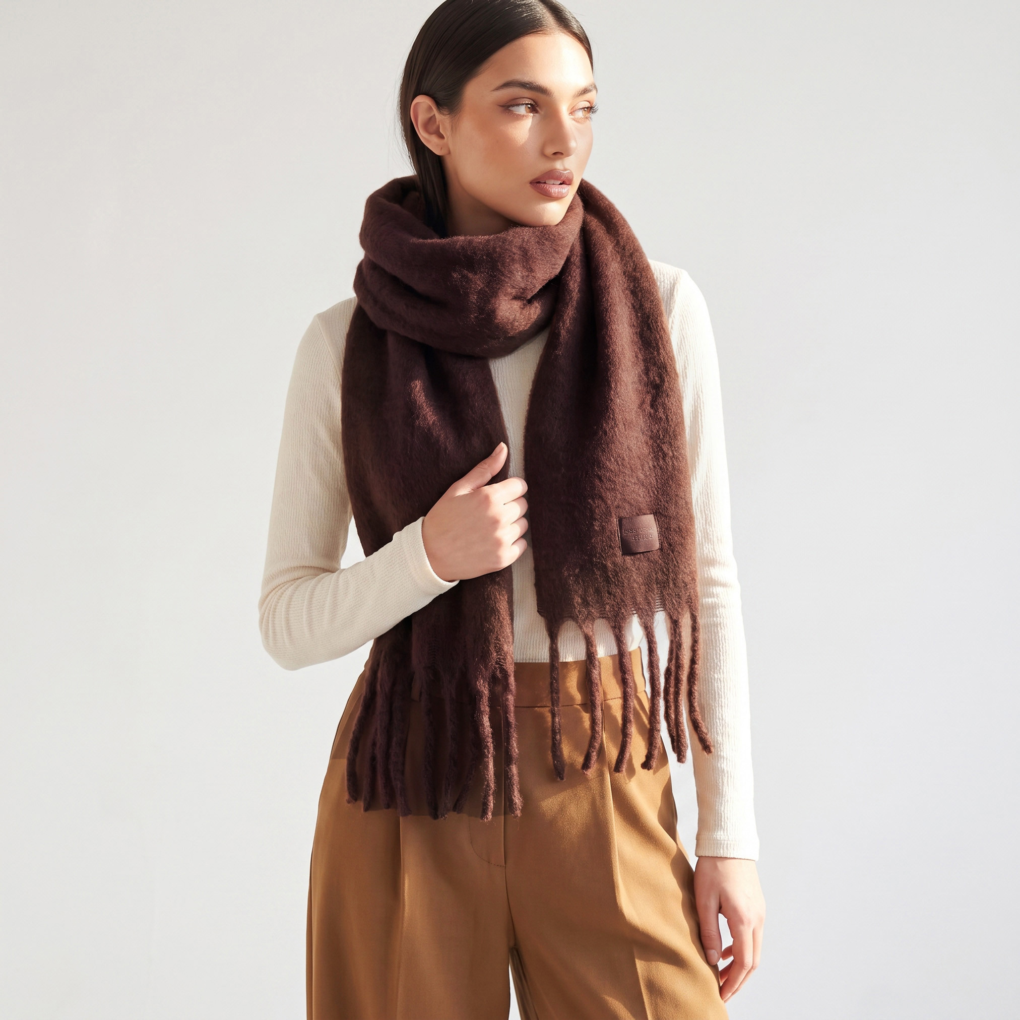 Fringed Scarf-women-winterwear-scarves-image-1