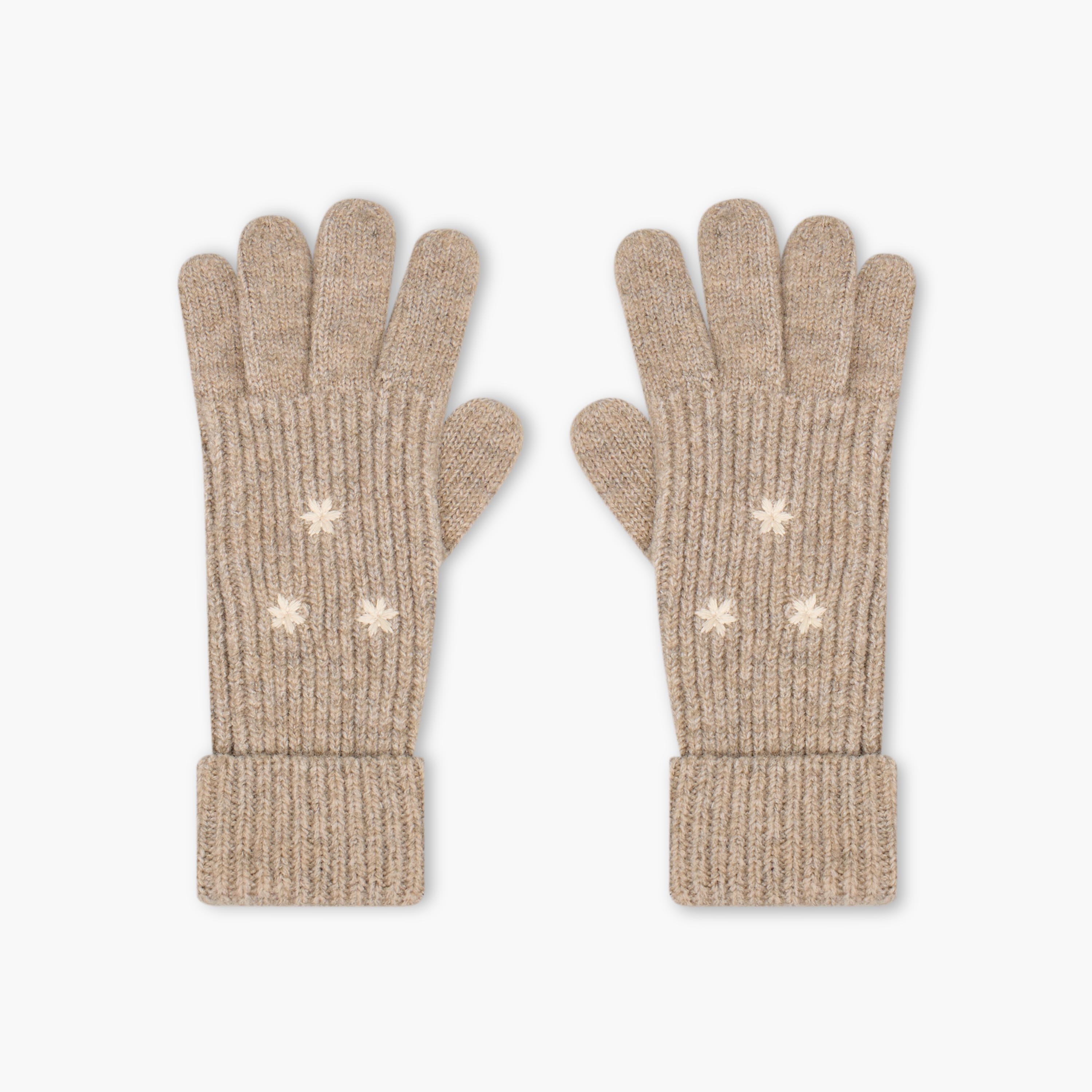 قفازات بتطريز أزهار-women-winterwear-gloves-image-1