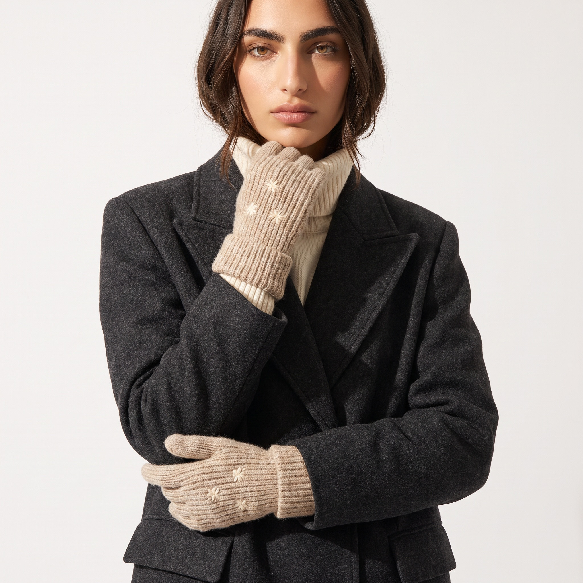 قفازات بتطريز أزهار-women-winterwear-gloves-image-2