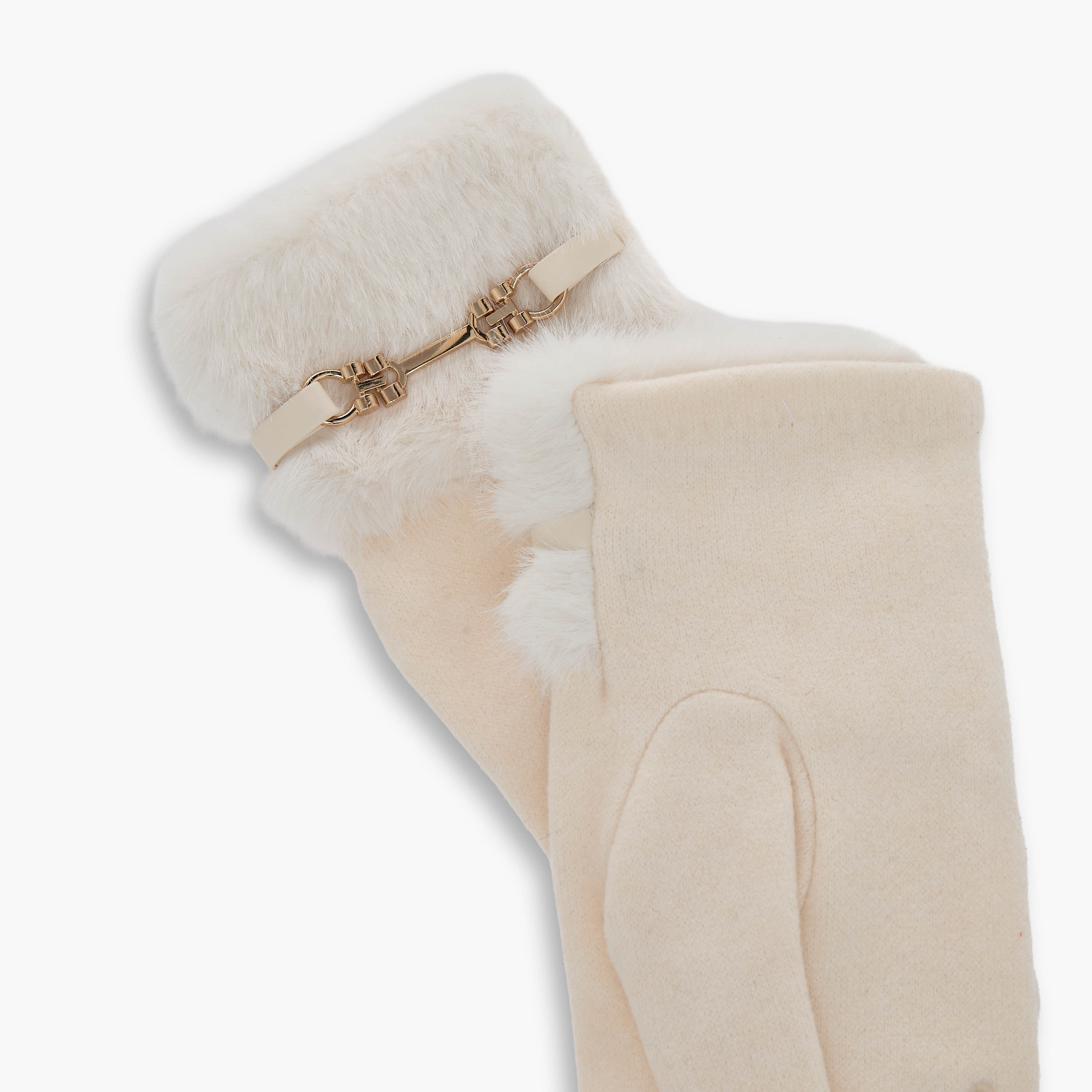 قفاز بحافة فرو-women-winterwear-gloves-image-3