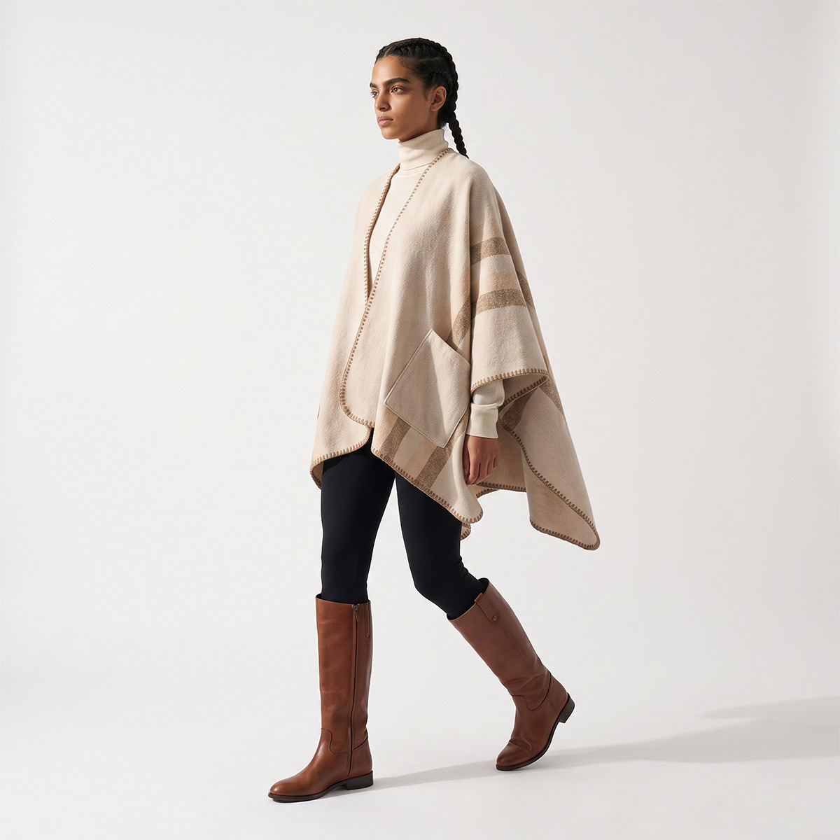 كيب نسائي أنيق بتصميم غير متماثل وجيوب-women-winterwear-cardigansandjumpers-cardigans-image-3