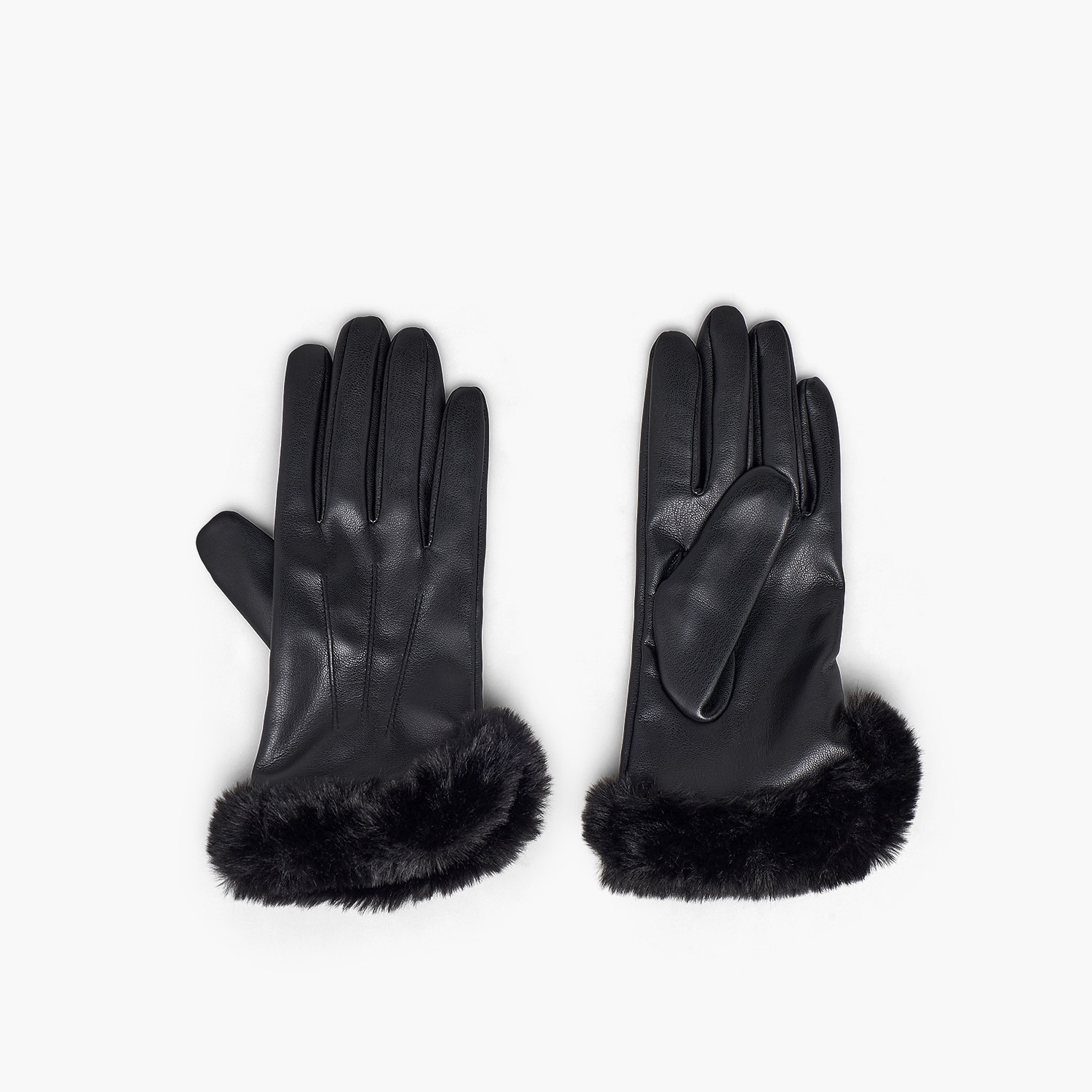 قفازات بتزيينات مخملية-women-winterwear-gloves-image-1