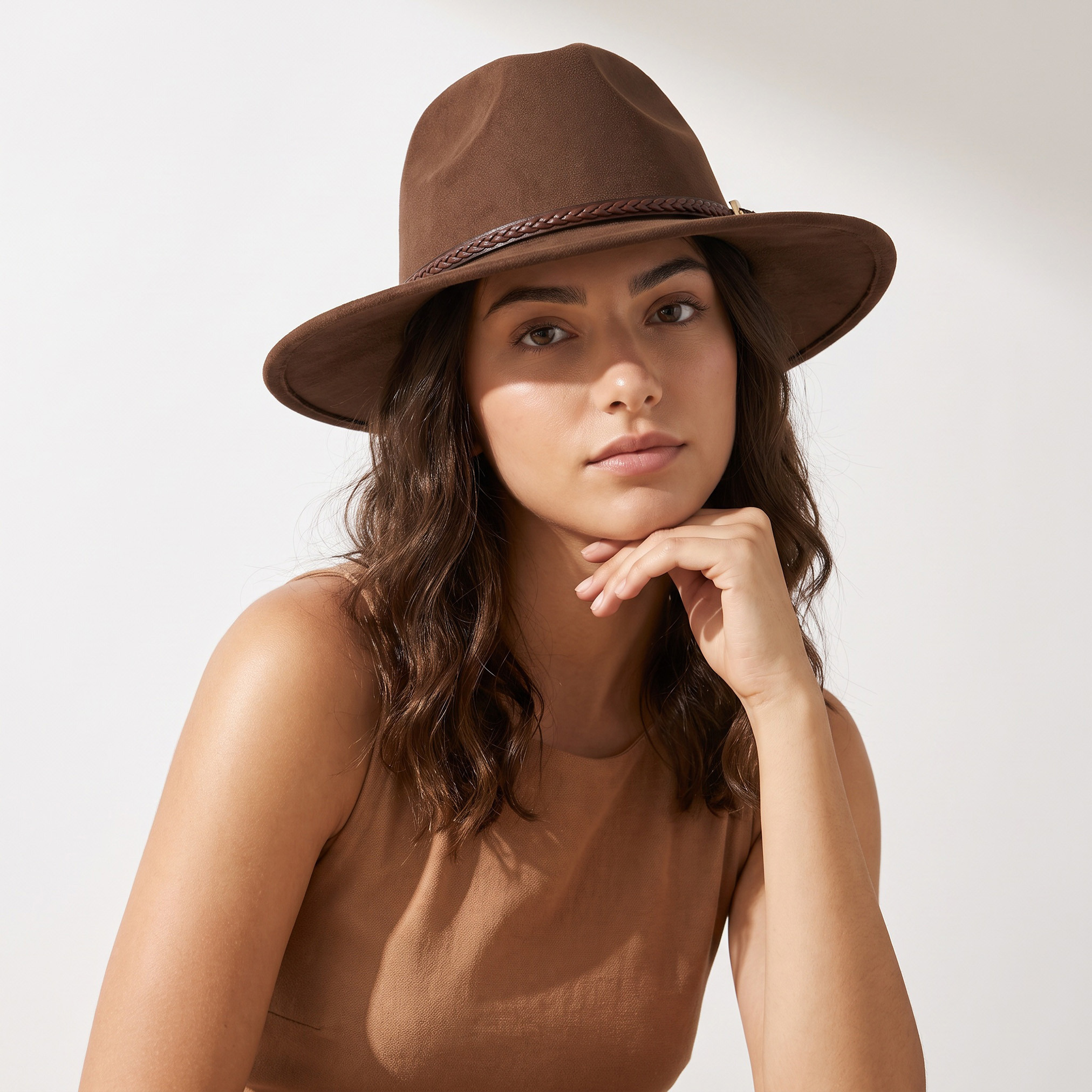 Braided Trim Fedora Hat-women-clothingaccessories-capsandhats-image-2