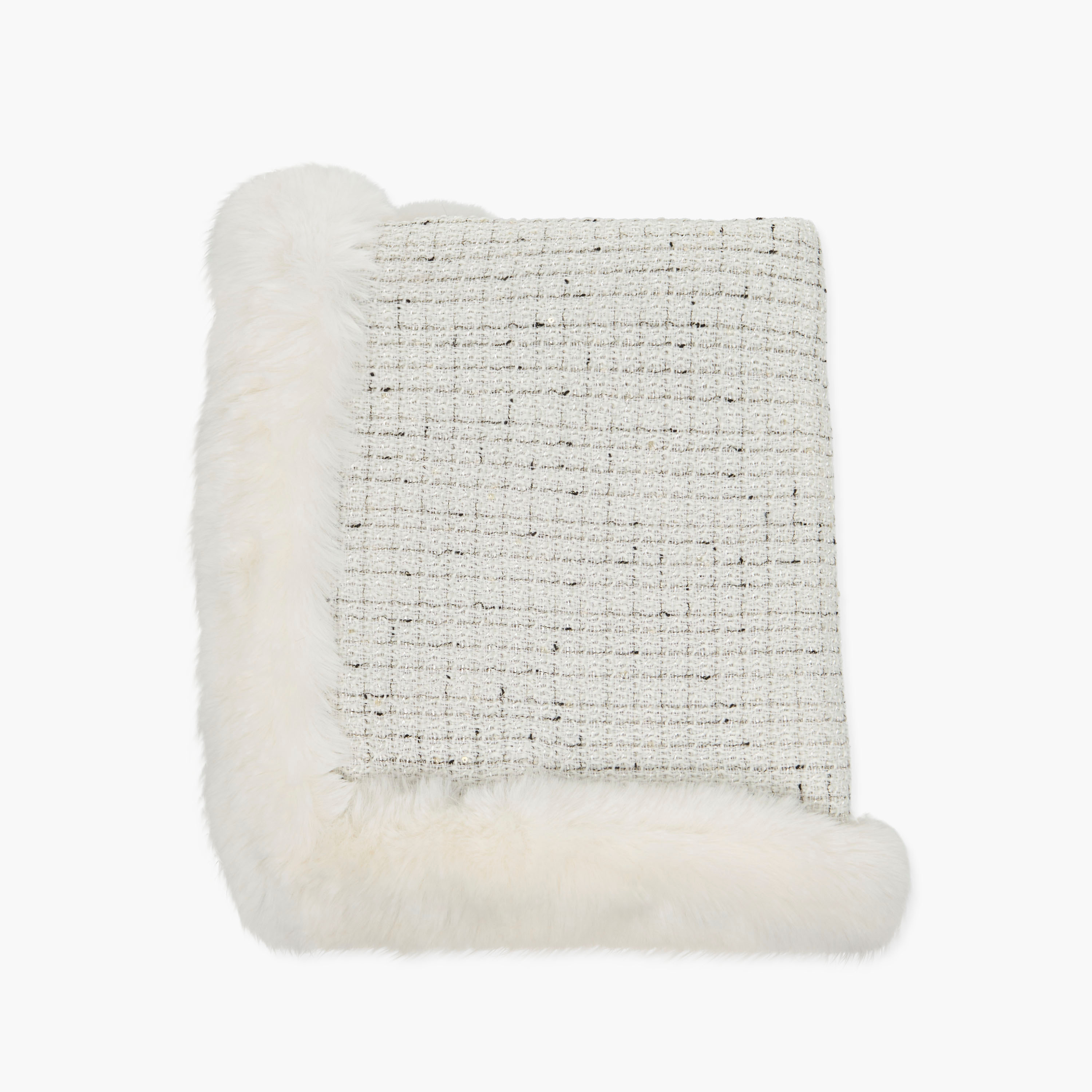 Scarf Square Tweed Fur Trim-women-clothingaccessories-scarves-image-3