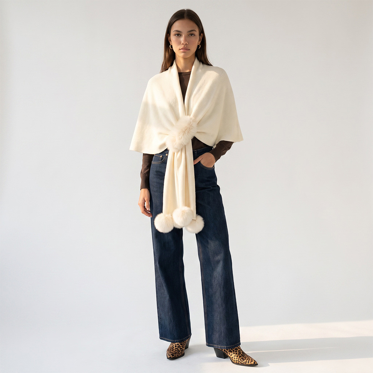 Cape with Fur Accent-women-winterwear-cardigansandjumpers-cardigans-image-3