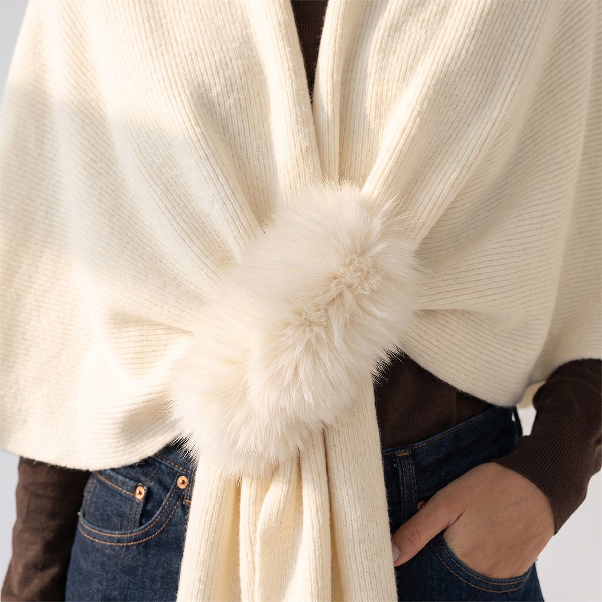Cape with Fur Accent-women-winterwear-cardigansandjumpers-cardigans-image-5