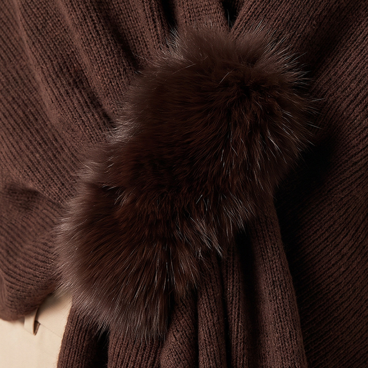 Cape with Fur Accent-women-winterwear-cardigansandjumpers-cardigans-image-2