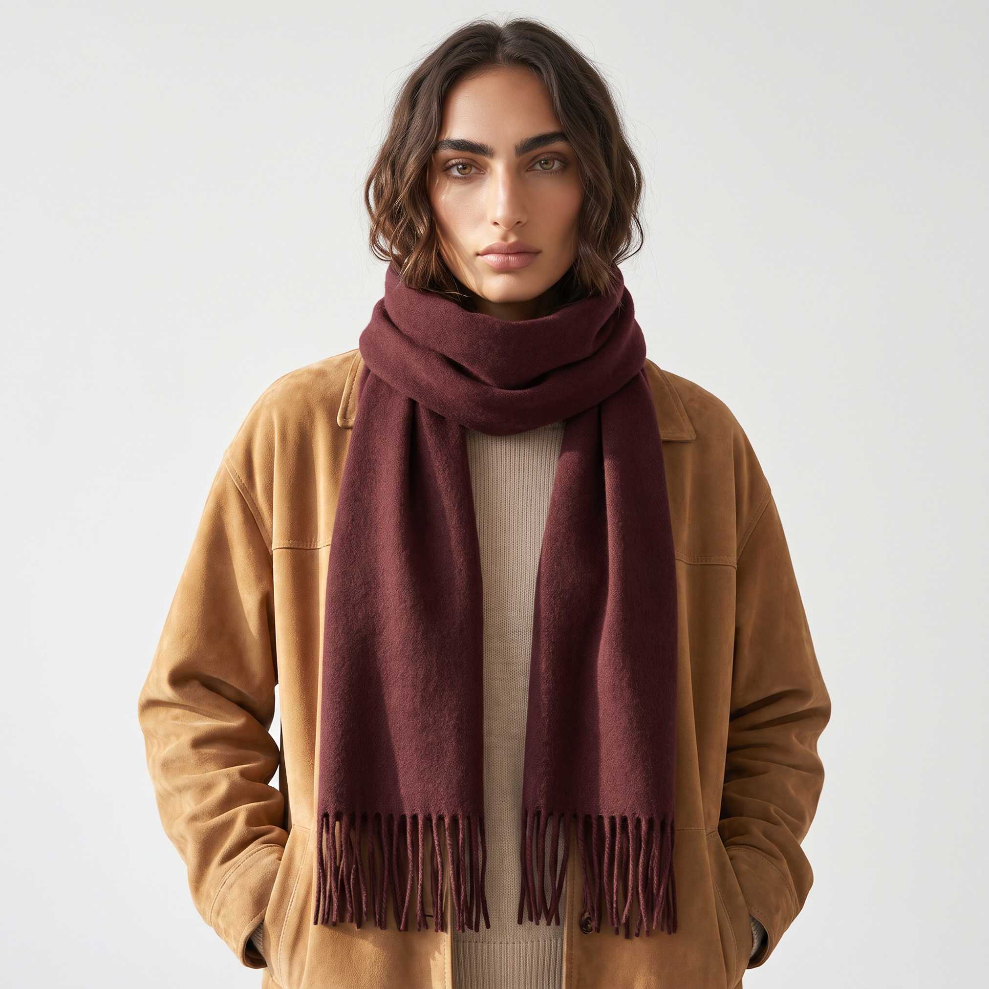 وشاح وردي ناعم بتصميم مربع كلاسيكي-women-clothingaccessories-scarves-image-2