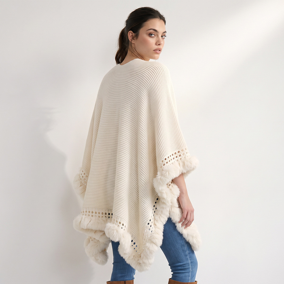 Asymmetric Faux Fur Trim Cape-women-clothing-cardigansandjumpers-cardigans-image-4