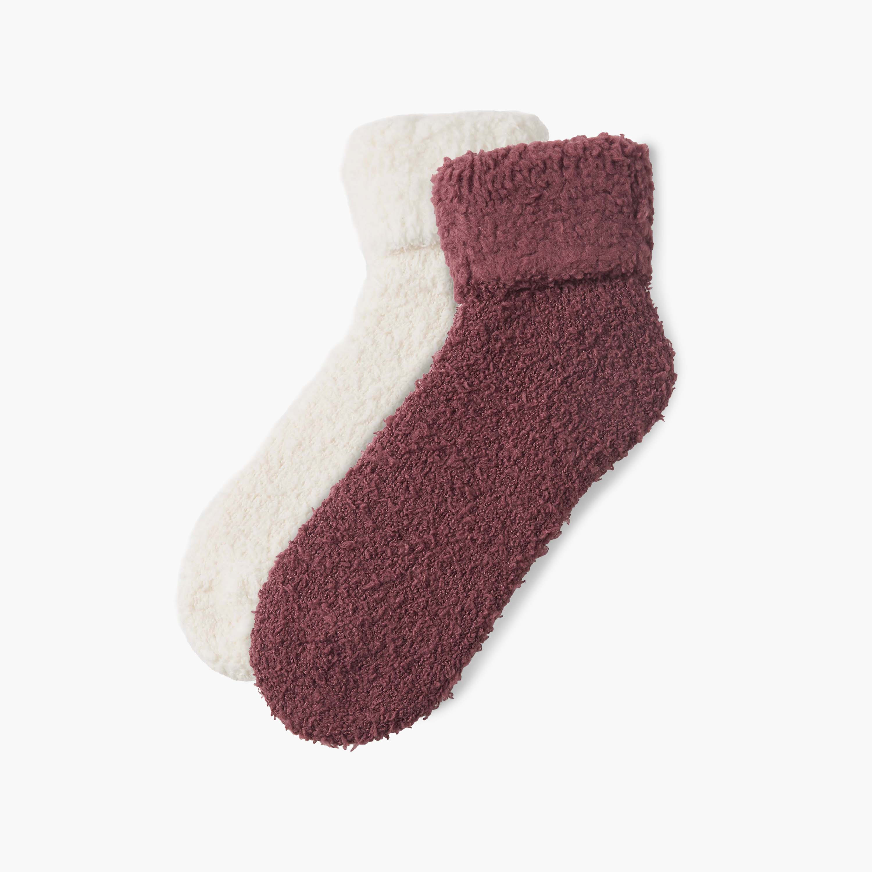 طقم جوارب شتوية دافئة بطول الكاحل قطعتين-women-socksandstockings-image-1