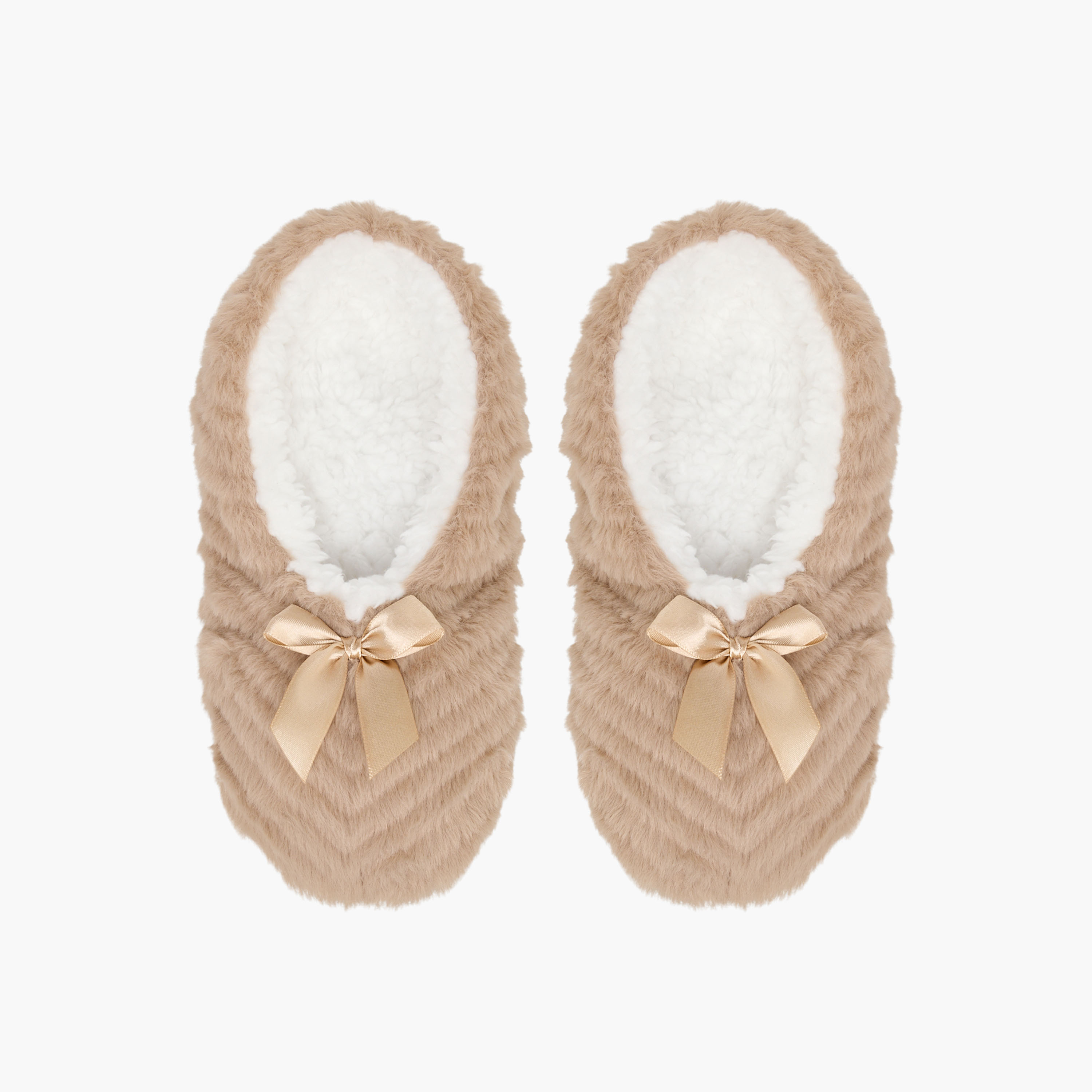 Bow Detail Slipper Socks-women-clothing-nightwear-bedroomslippers-image-1