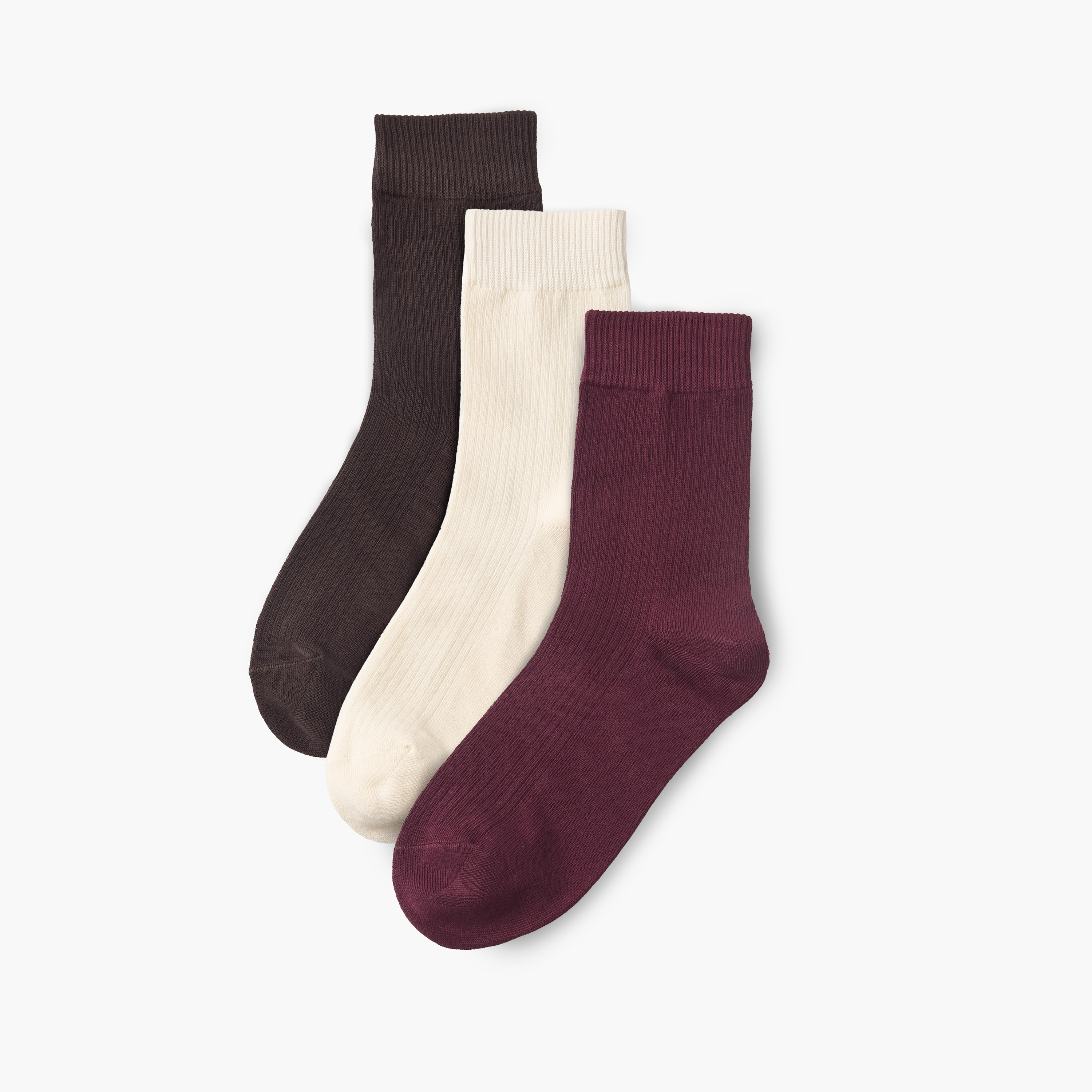 طقم جوارب قطنية مريحة بطول الكاحل 3 قطع-women-socksandstockings-image-1