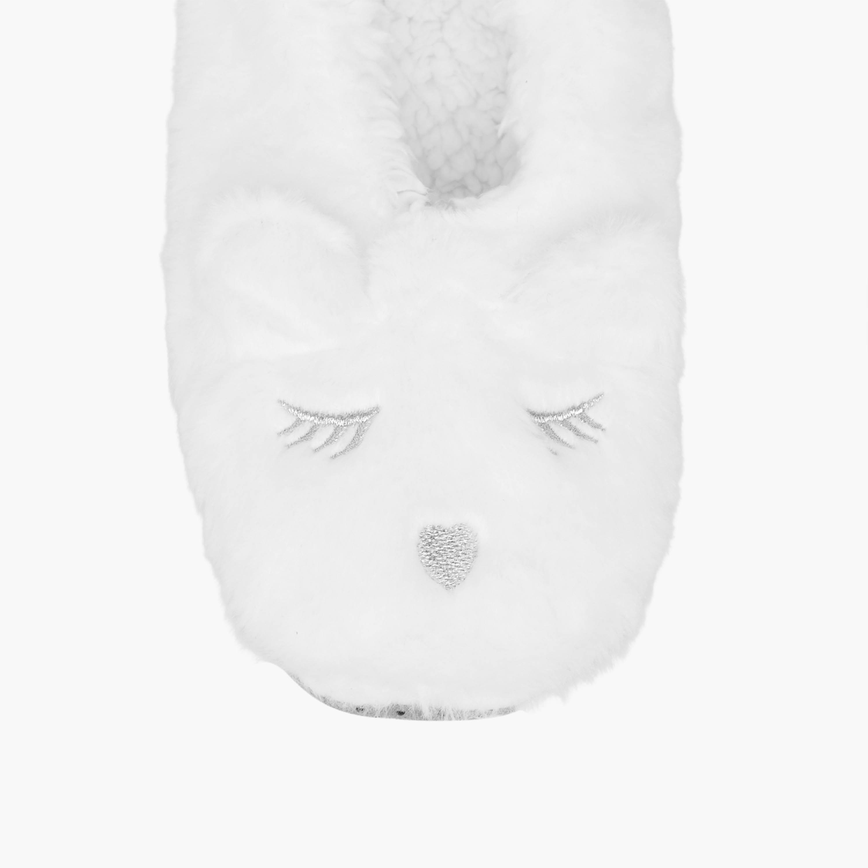 شبشب منزلي من الفرو الصناعي بزخارف أرنب-women-clothing-nightwear-bedroomslippers-image-3