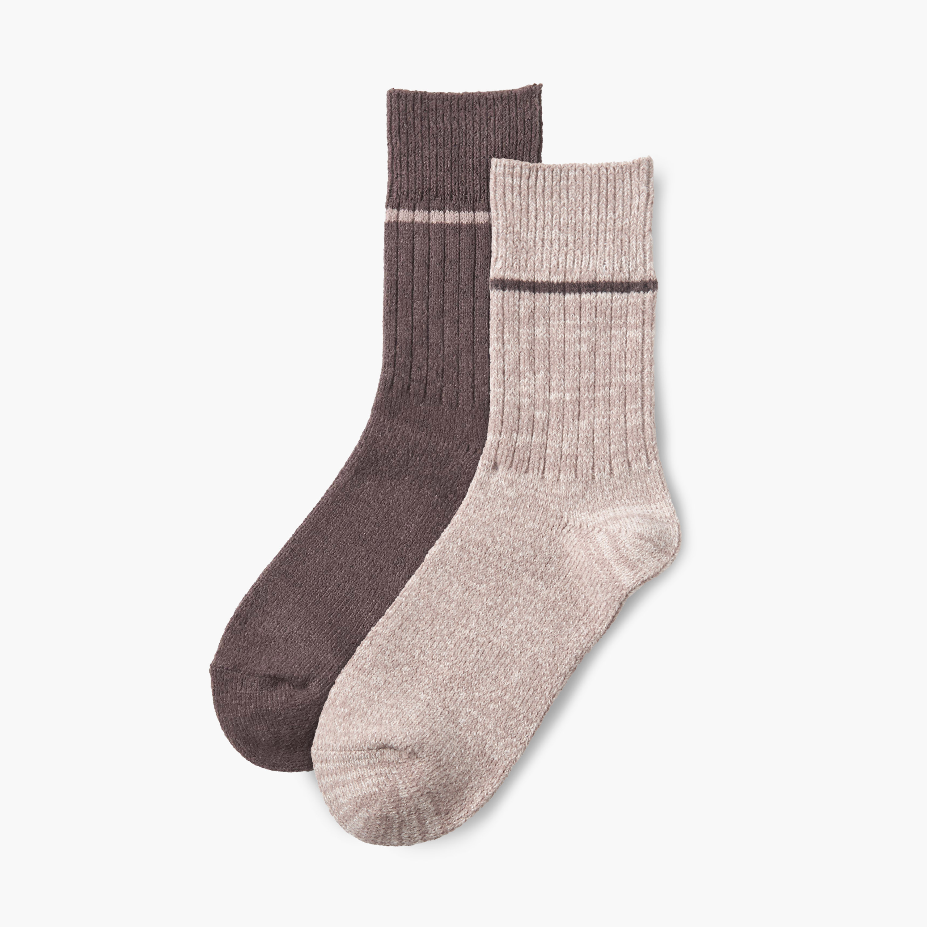 طقم من 2 جوارب طول متوسط-women-socksandstockings-image-1