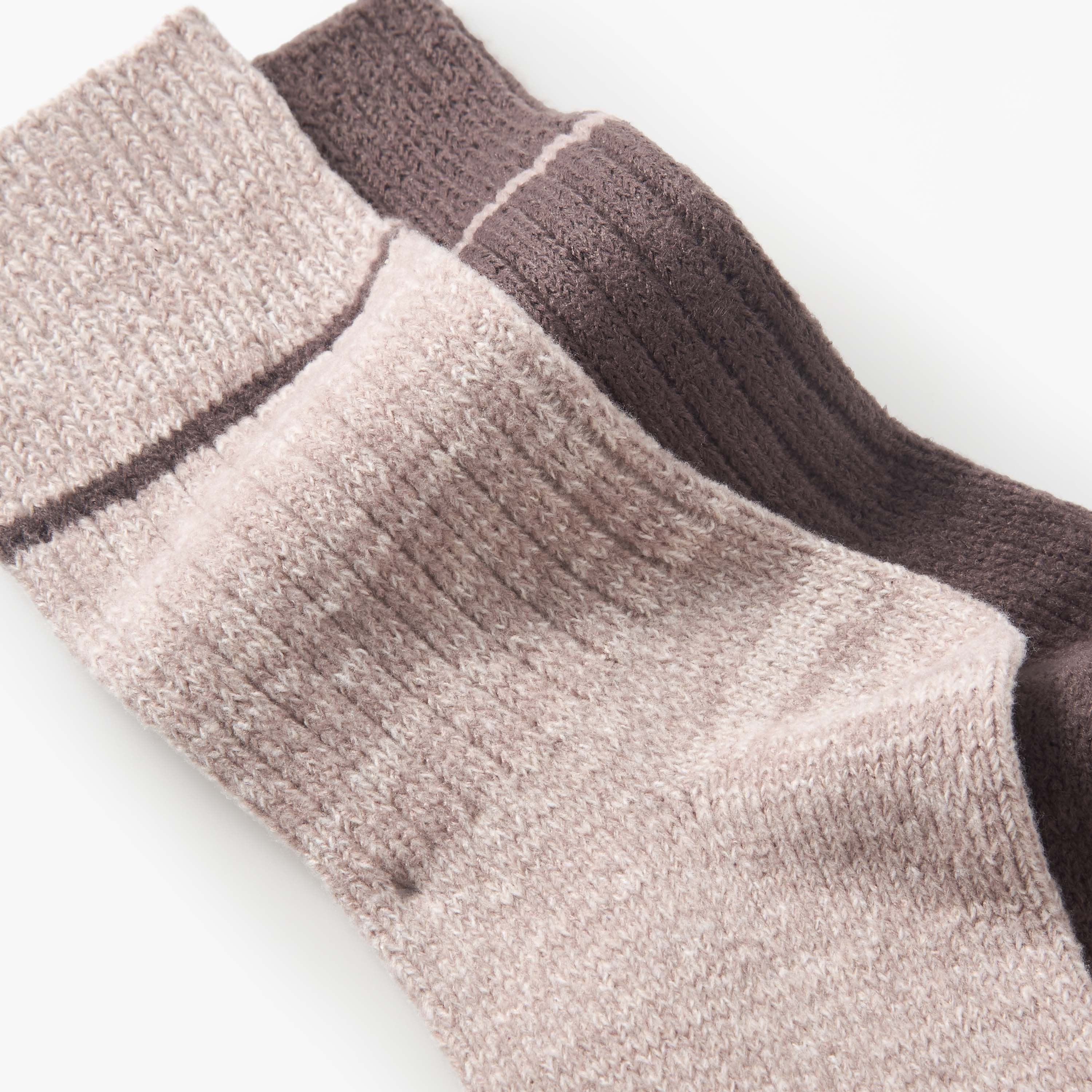 طقم من 2 جوارب طول متوسط-women-socksandstockings-image-6