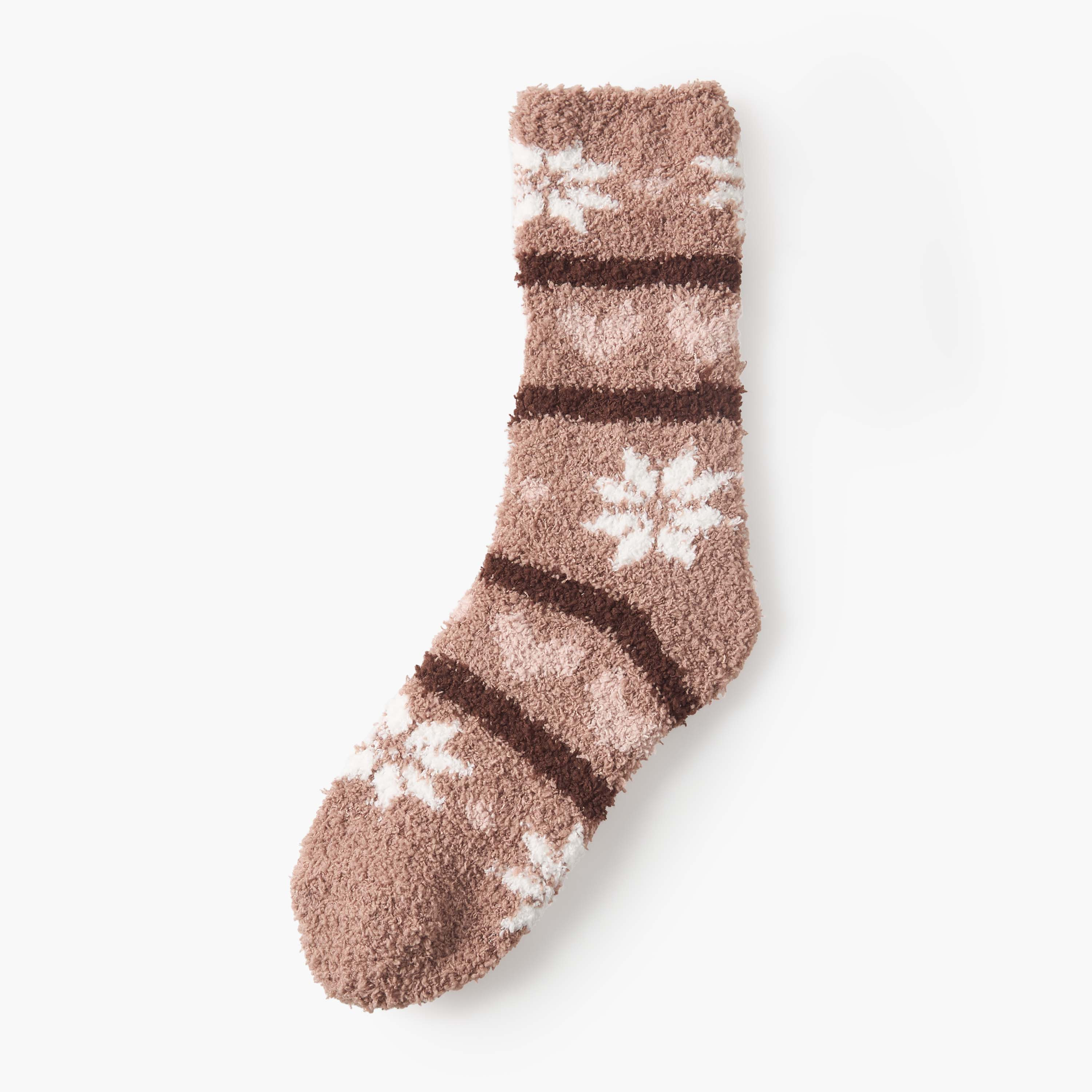 طقم جوارب شتوية دافئة بطول الكاحل قطعتين-women-socksandstockings-image-3
