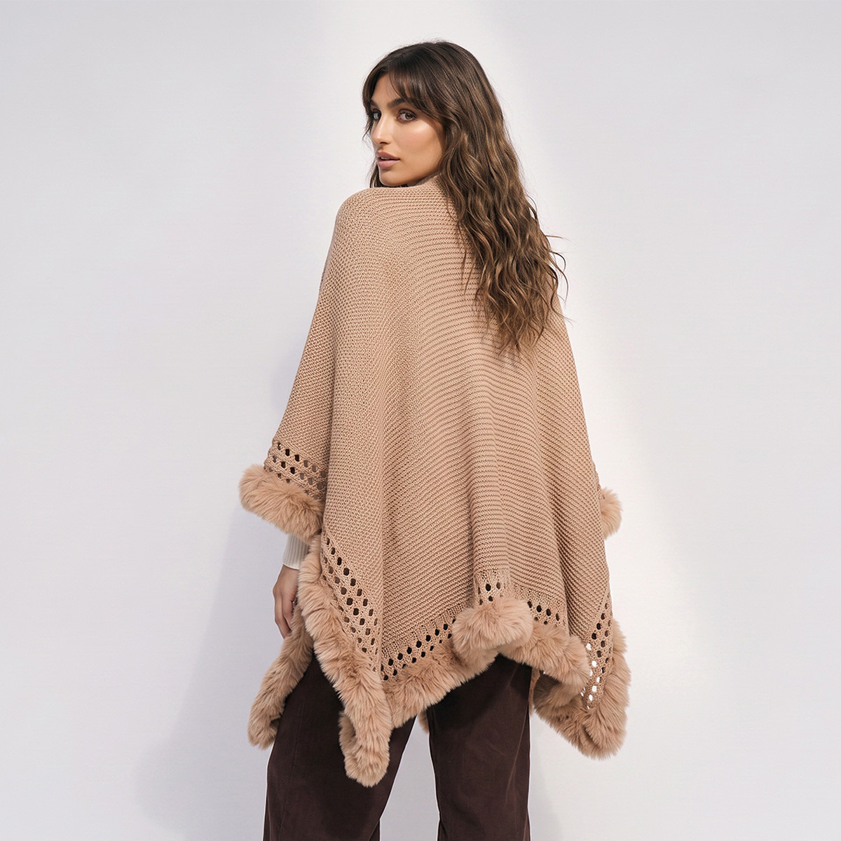 Fur Trim Cape-women-winterwear-cardigansandjumpers-cardigans-image-4