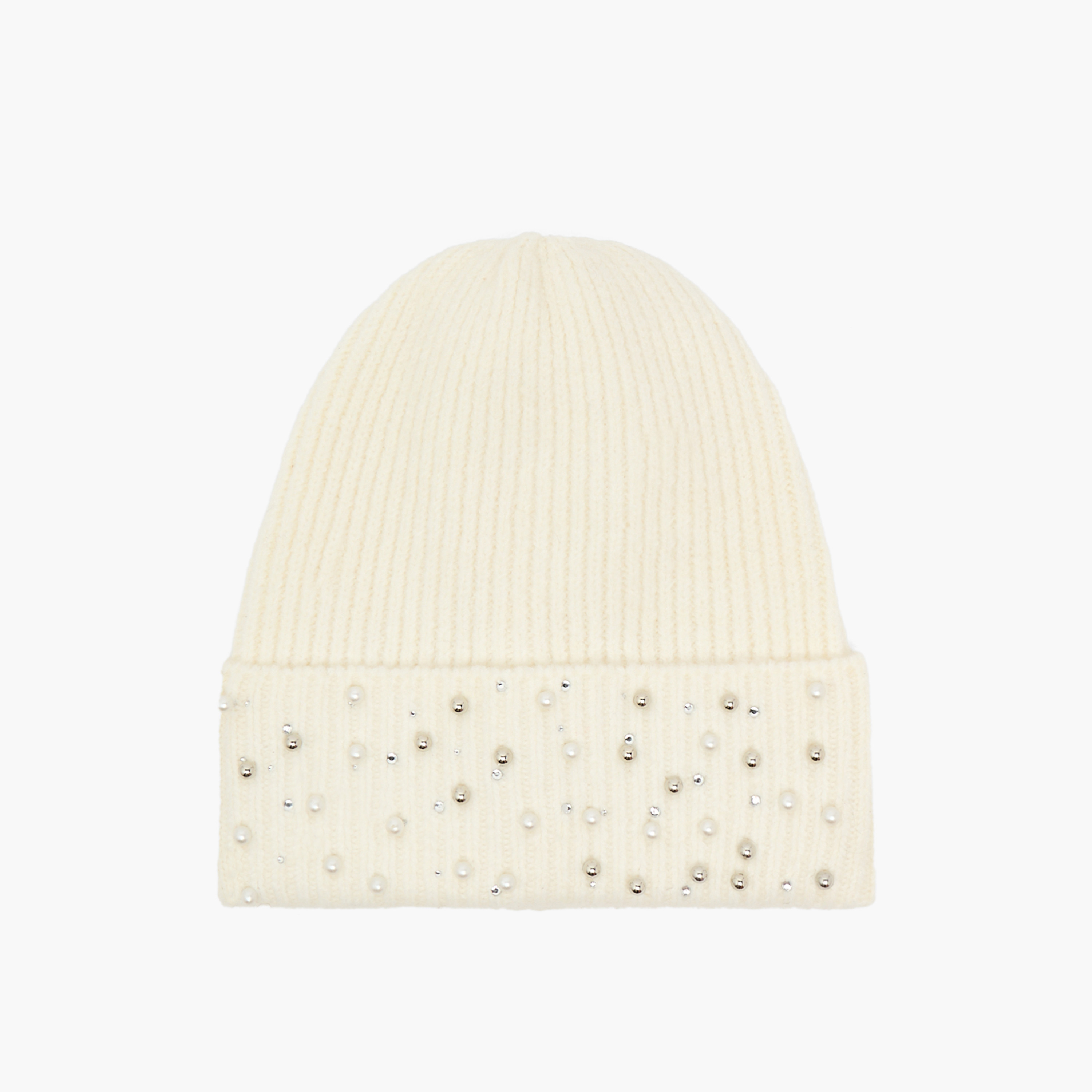 Splash Accessories Embellished Ribbed Beanie-women-winterwear-capsandhats-image-1
