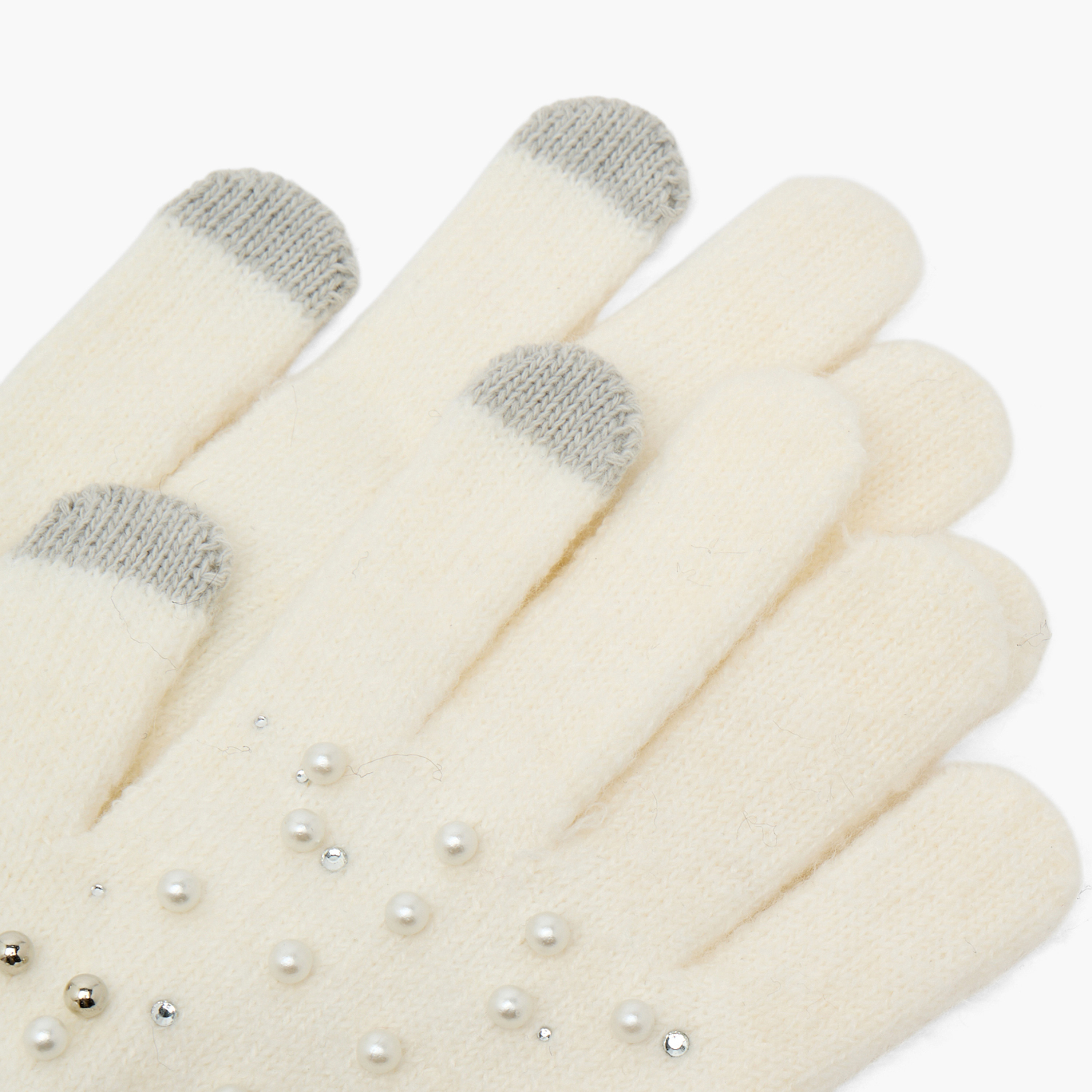 Splash Accessories Embellished Gloves-women-winterwear-gloves-image-3