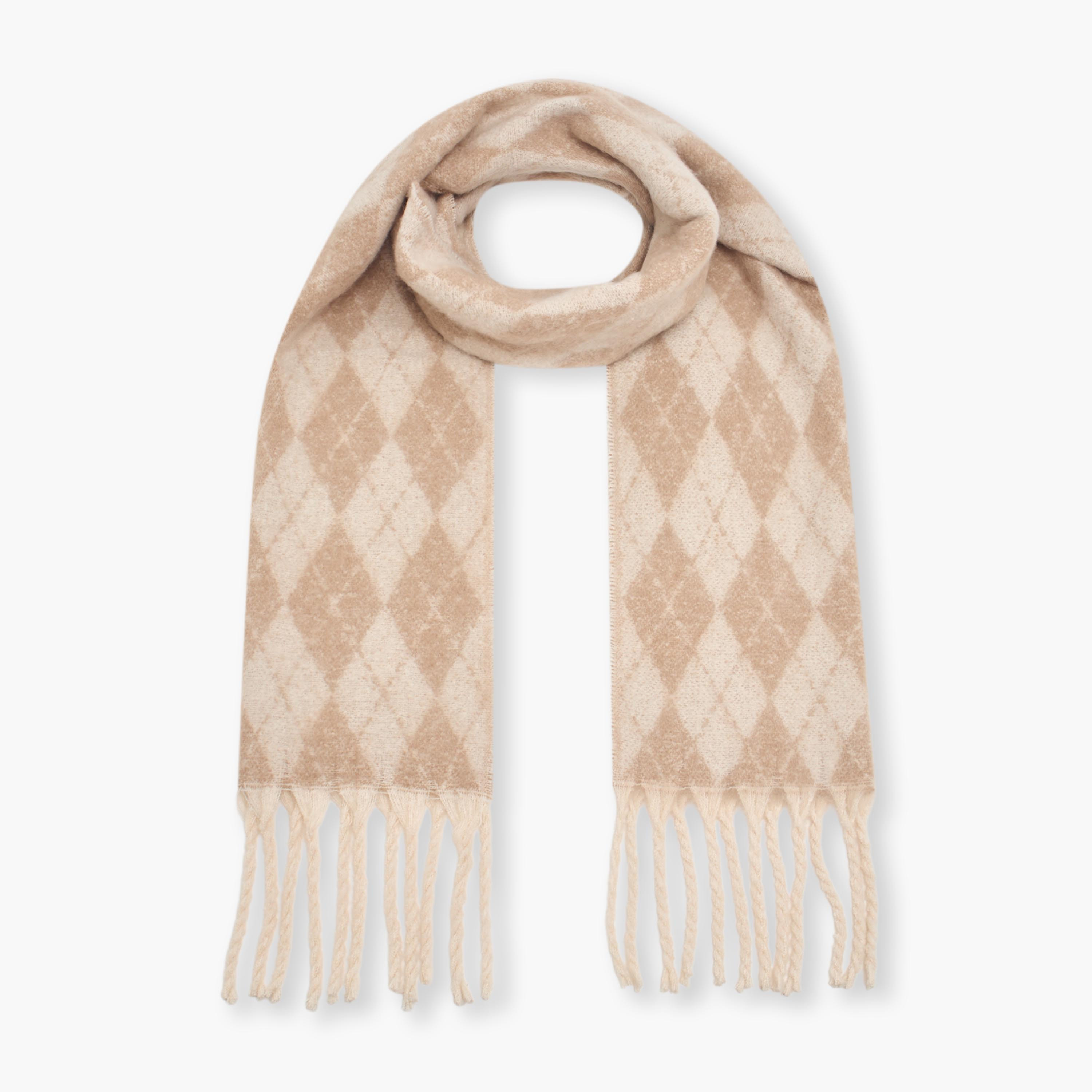 Fringed Scarf Argyle Knit-women-clothingaccessories-scarves-image-1