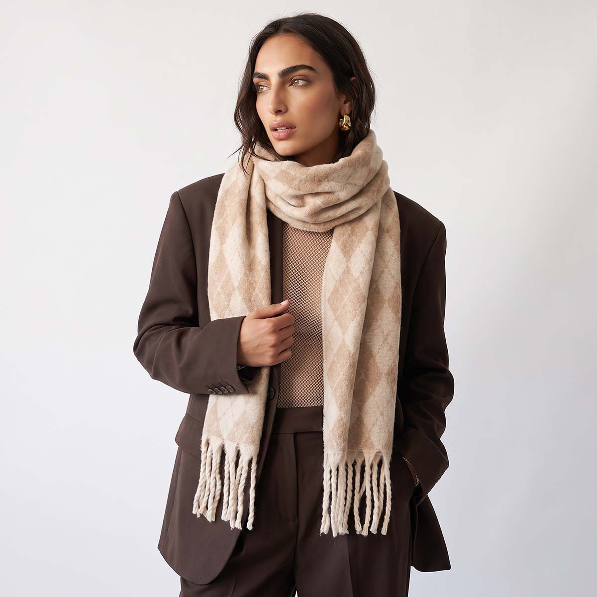 Fringed Scarf Argyle Knit-women-clothingaccessories-scarves-image-2