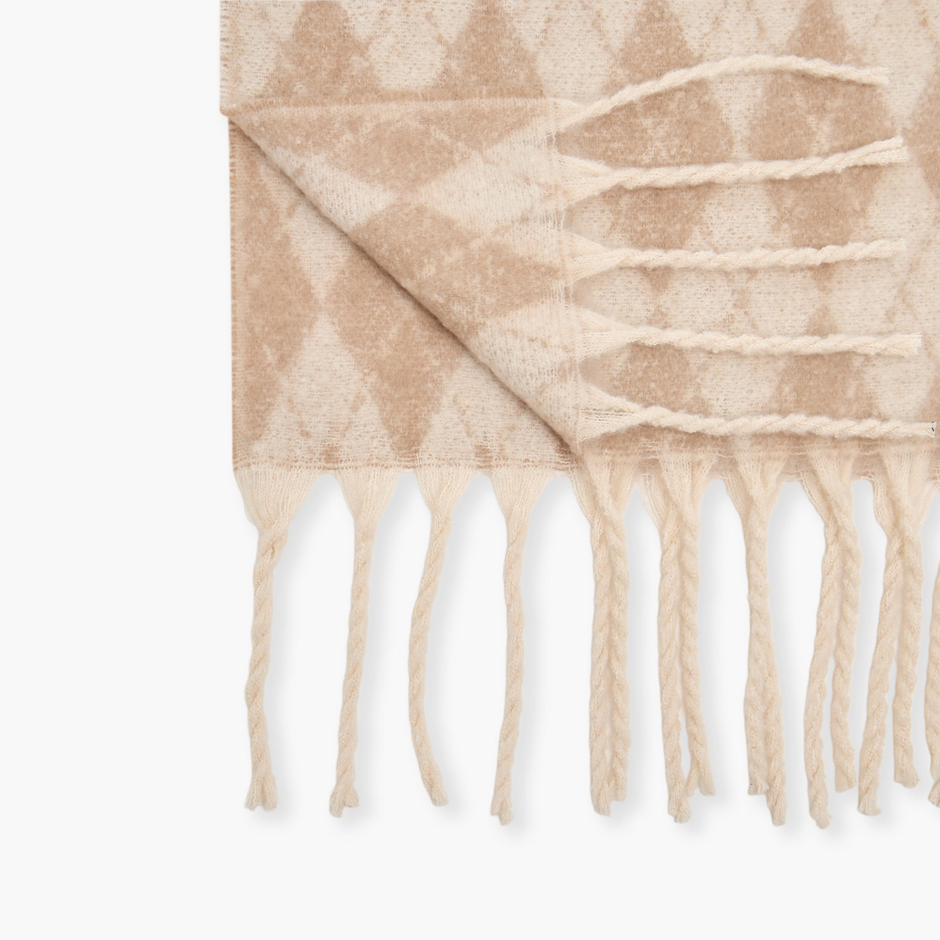 Fringed Scarf Argyle Knit-women-clothingaccessories-scarves-image-4