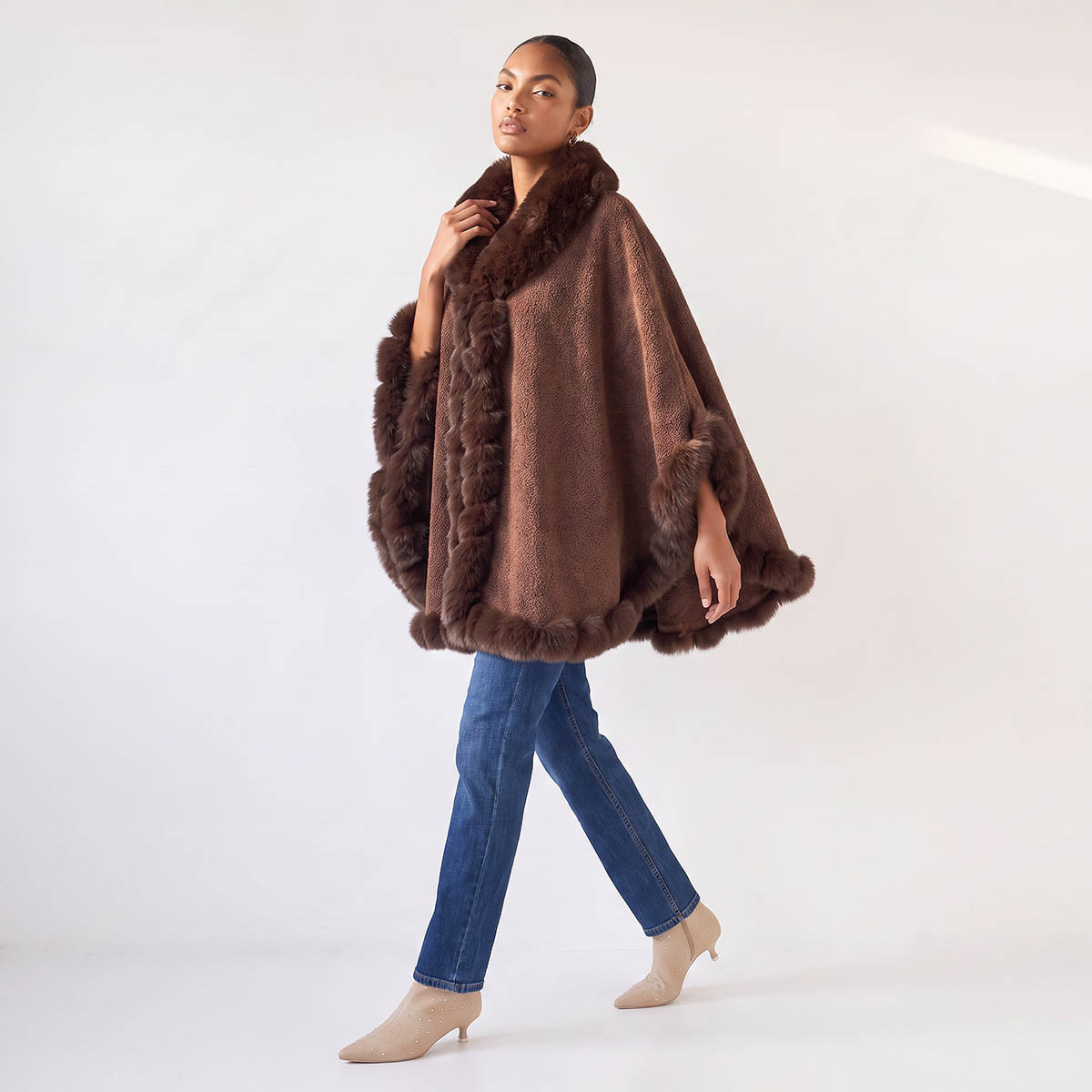 Fur Trim Cape-women-winterwear-cardigansandjumpers-cardigans-image-2