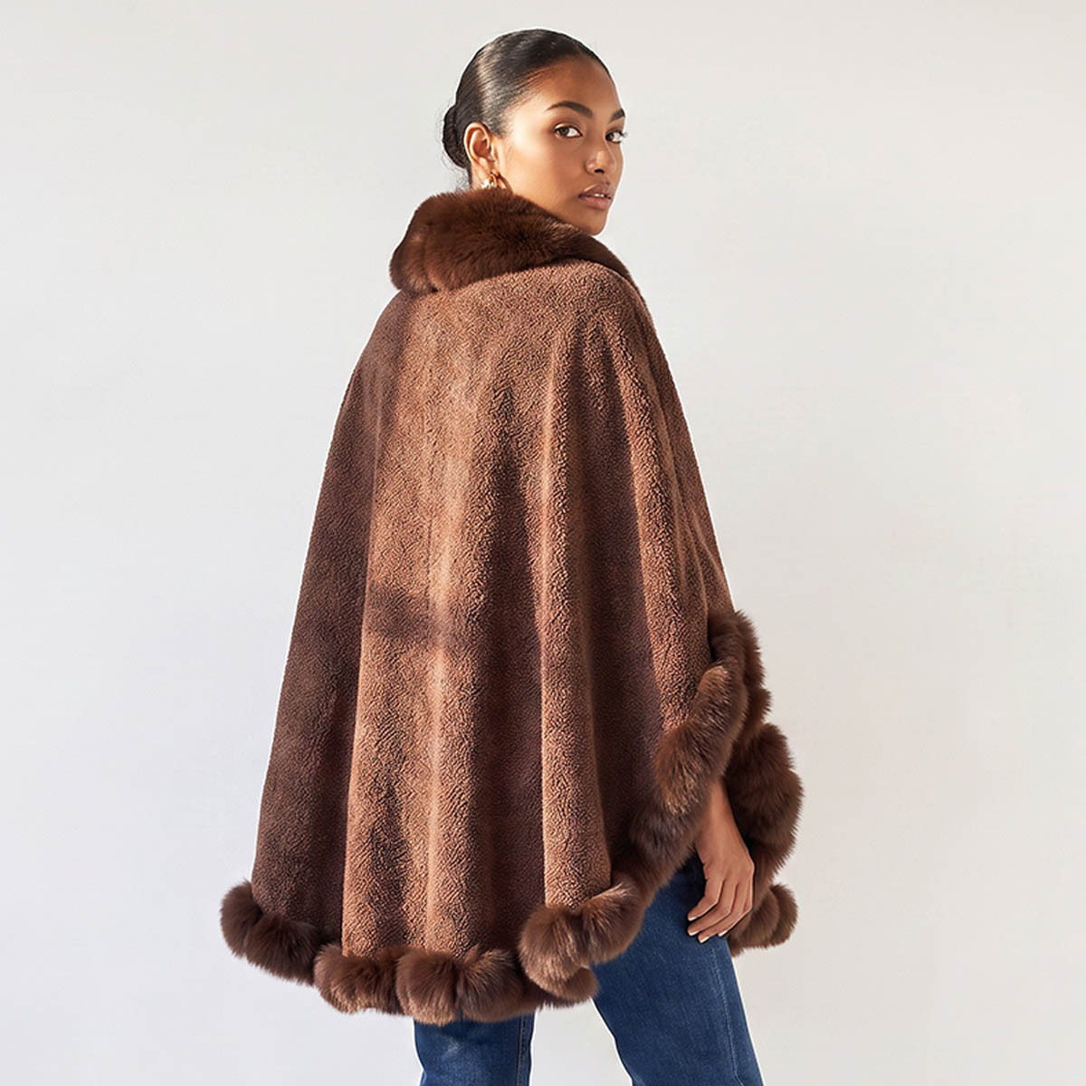 Fur Trim Cape-women-winterwear-cardigansandjumpers-cardigans-image-3