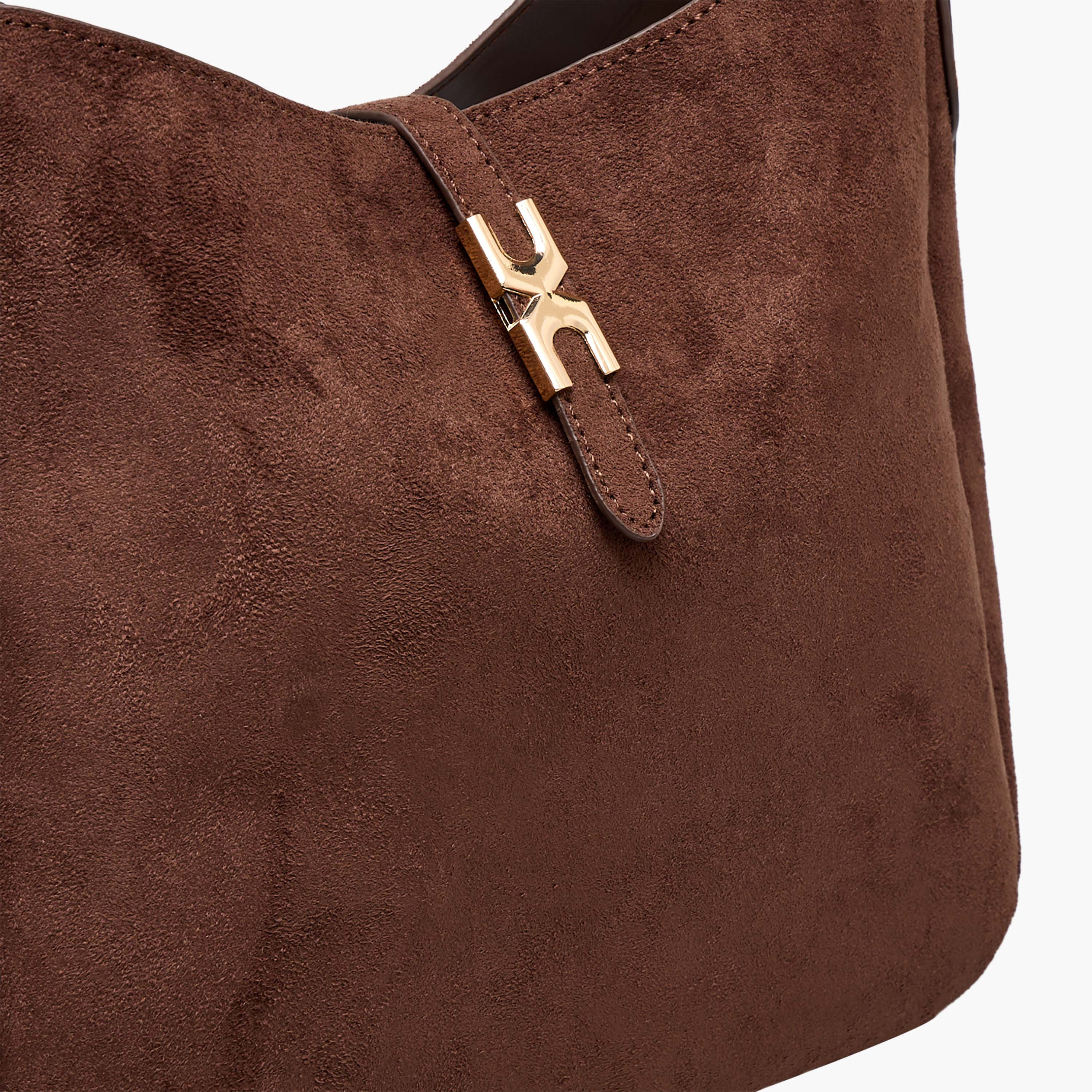 Textured Bucket Bag with Adjustable Strap-women-bagsandwallets-handbags-image-5