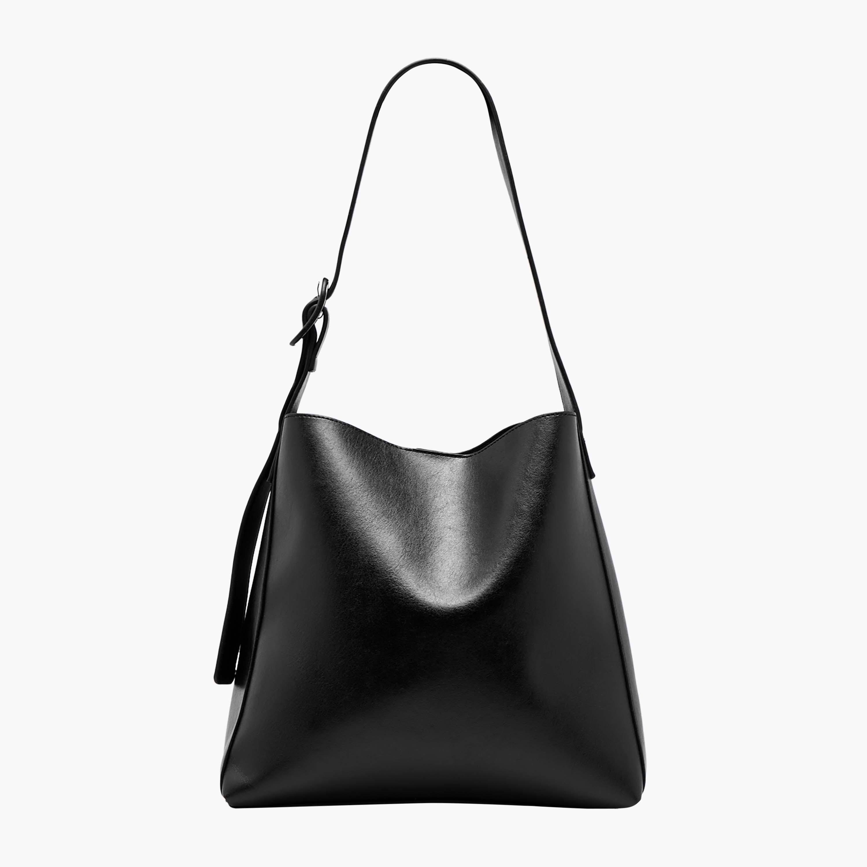 Textured Bucket Bag with Adjustable Strap-women-bagsandwallets-handbags-image-1