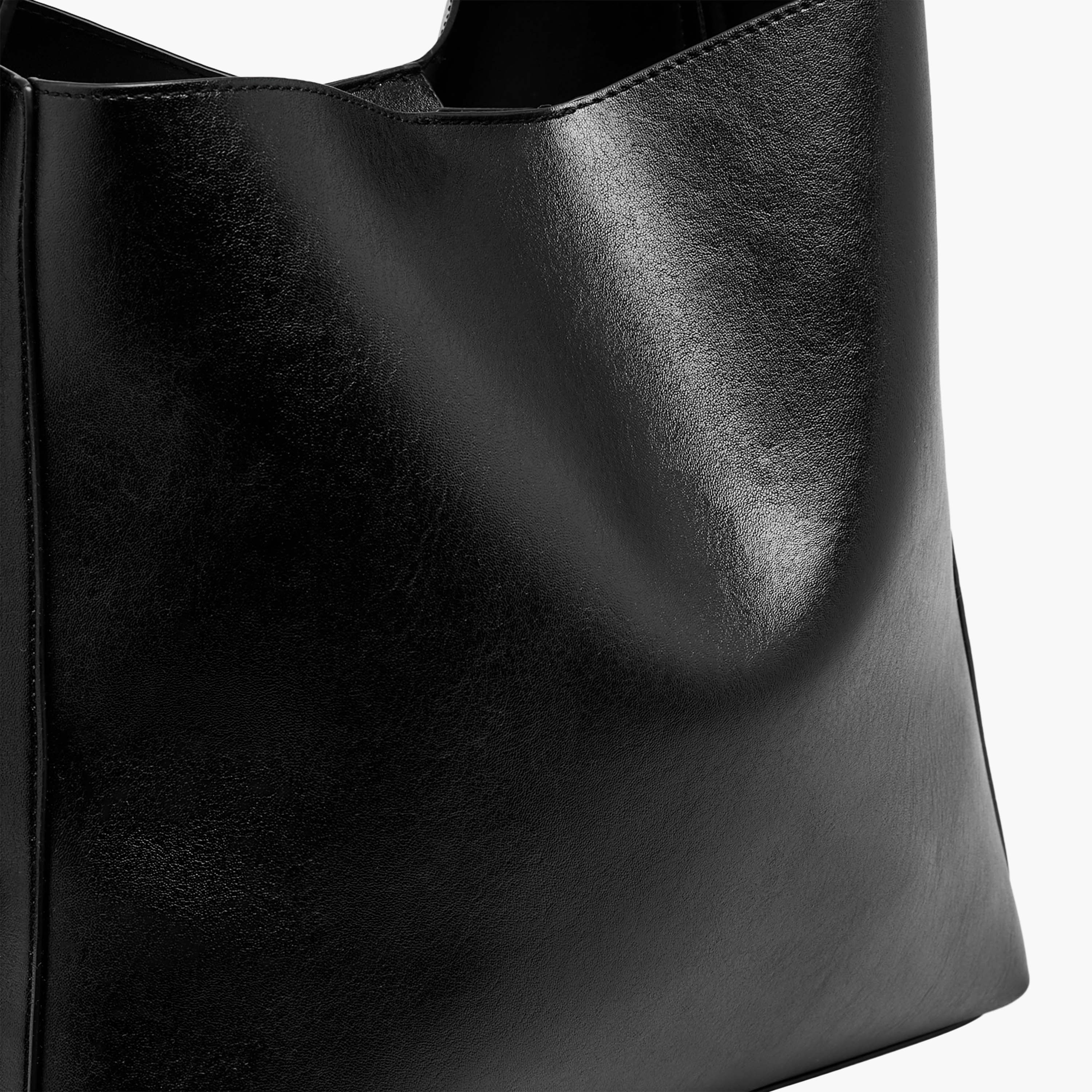 Textured Bucket Bag with Adjustable Strap-women-bagsandwallets-handbags-image-5