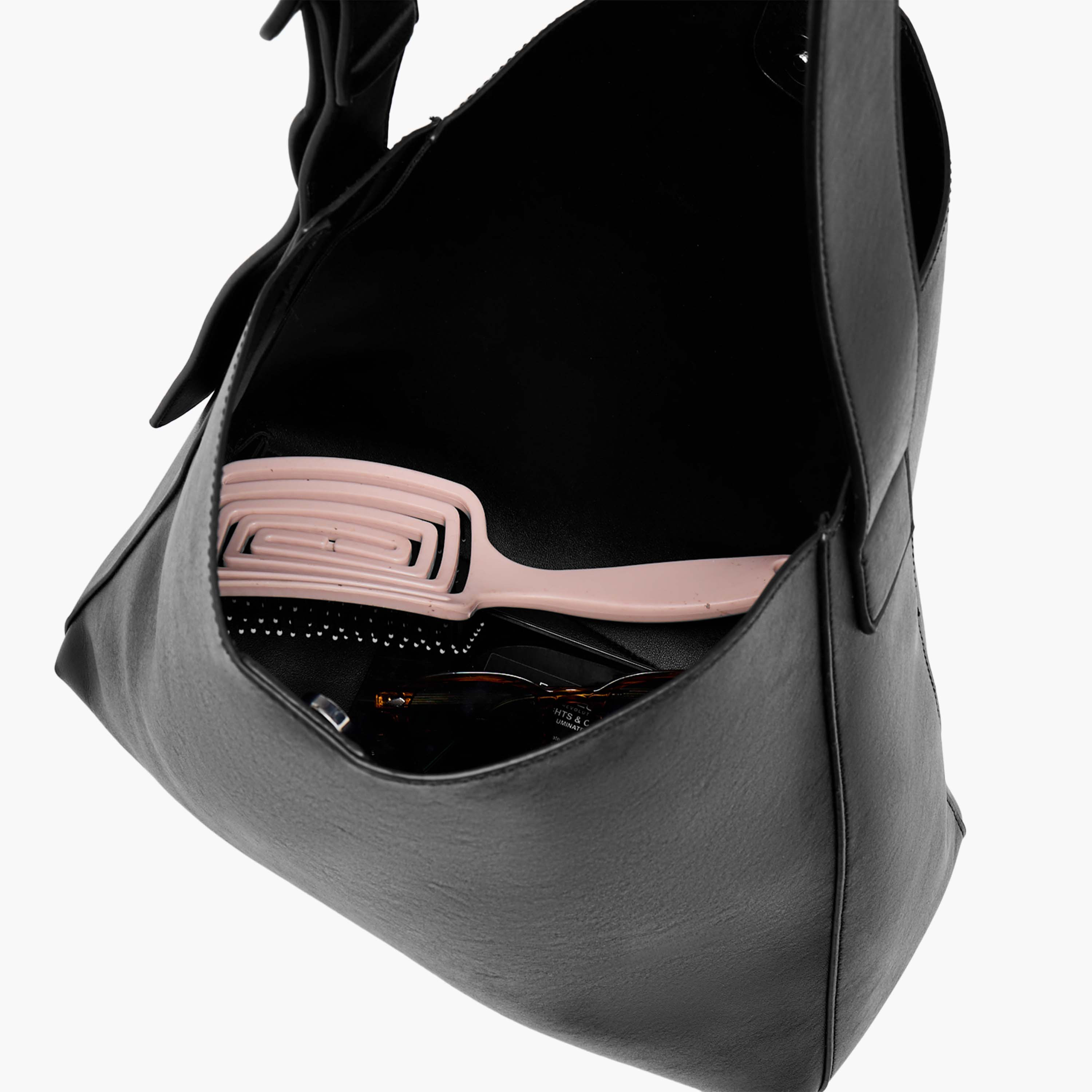Textured Bucket Bag with Adjustable Strap-women-bagsandwallets-handbags-image-7