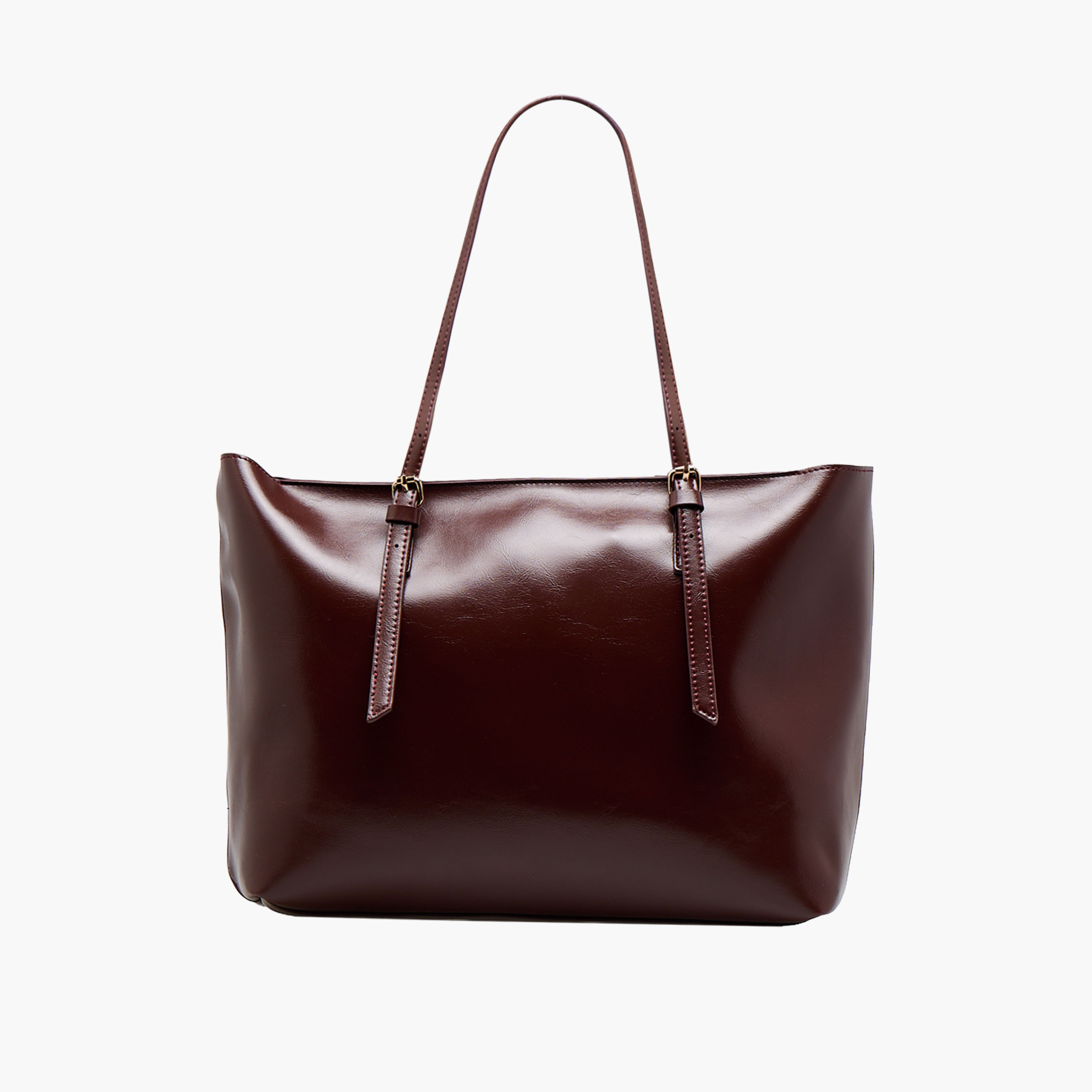 Textured Tote Bag with Double Handle-women-bagsandwallets-handbags-image-1