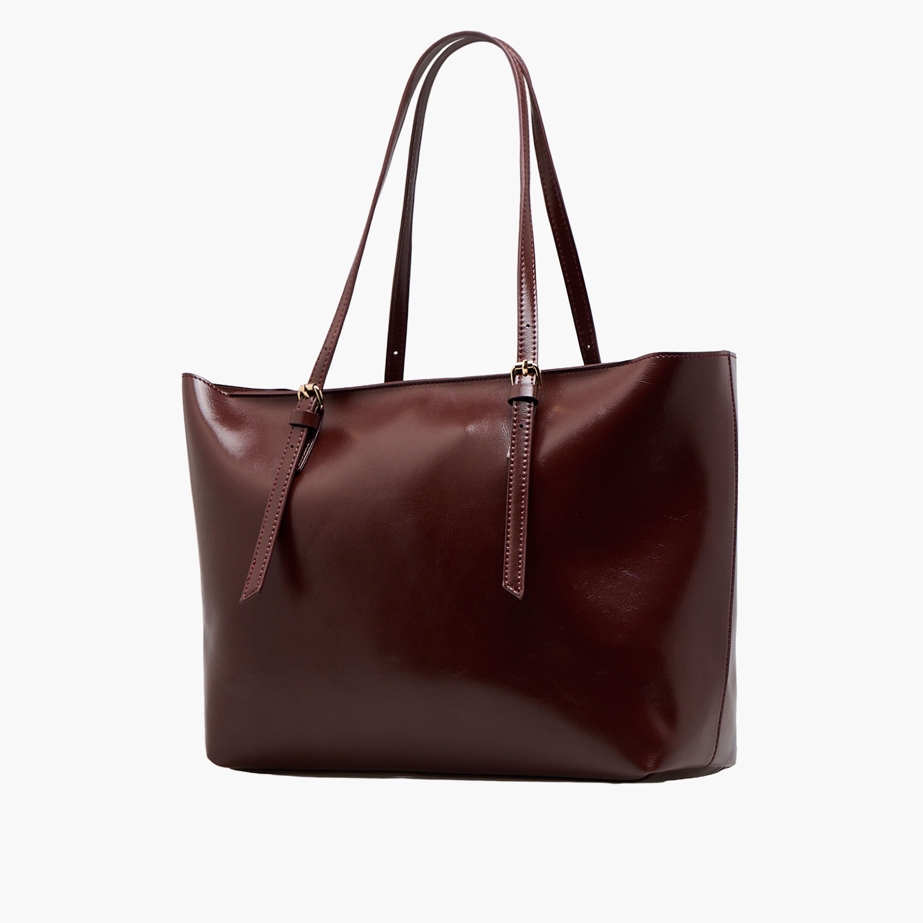 Textured Tote Bag with Double Handle-women-bagsandwallets-handbags-image-3