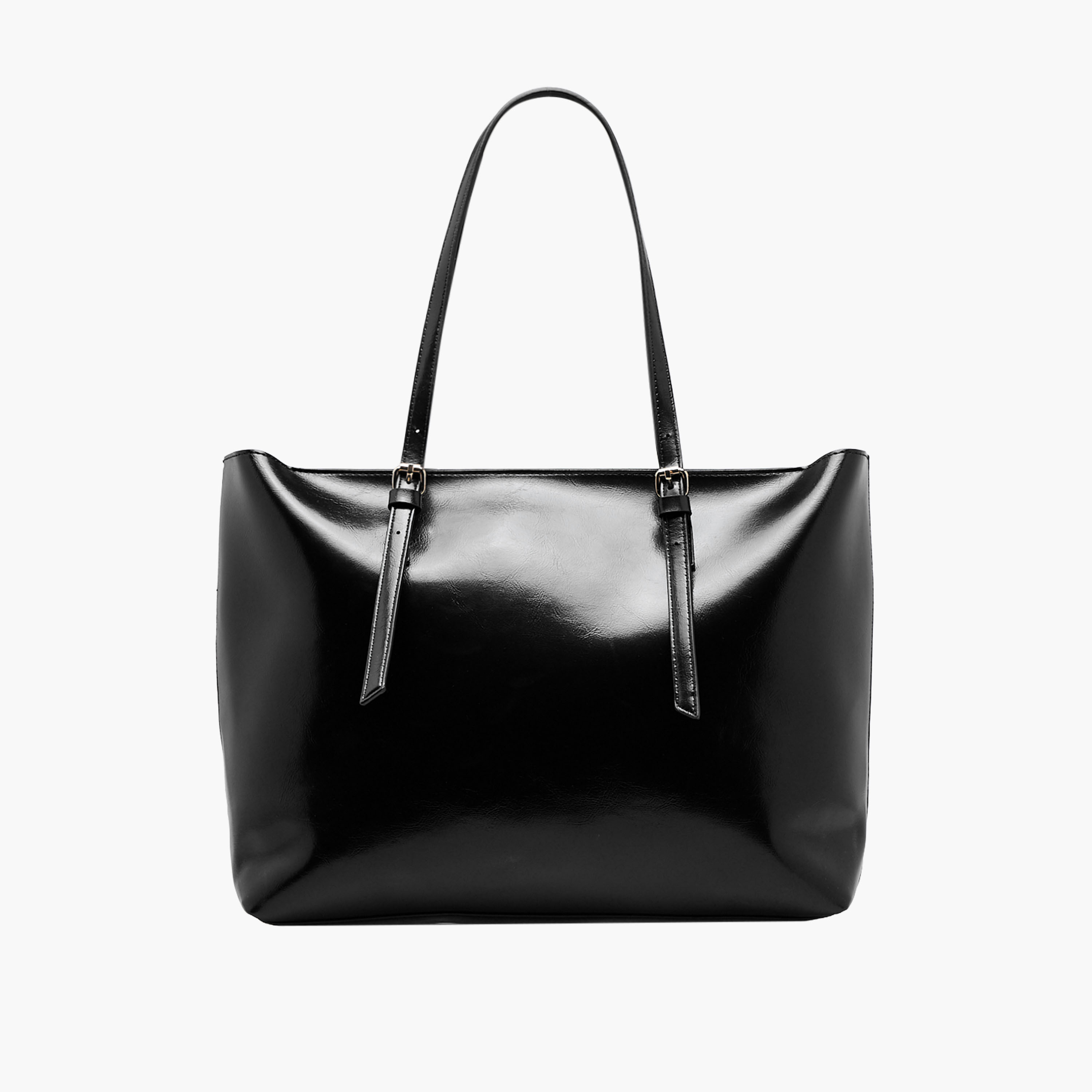 Textured Tote Bag with Double Handle-women-bagsandwallets-handbags-image-1