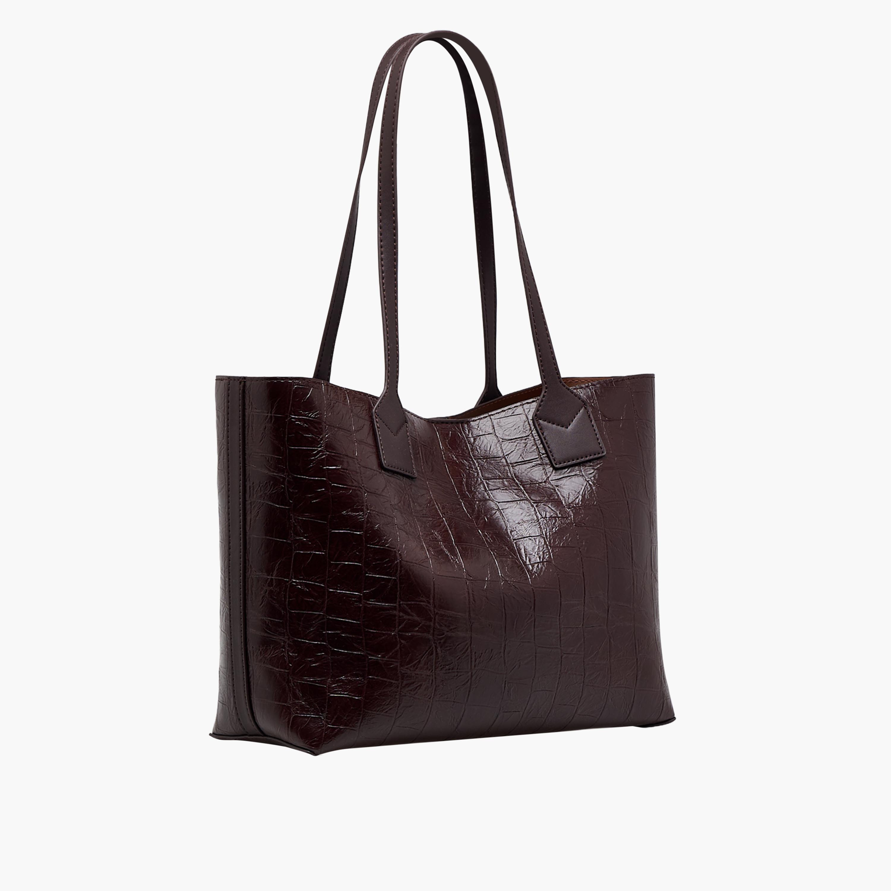 Textured Tote Bag with Double Handle-women-bagsandwallets-handbags-image-4