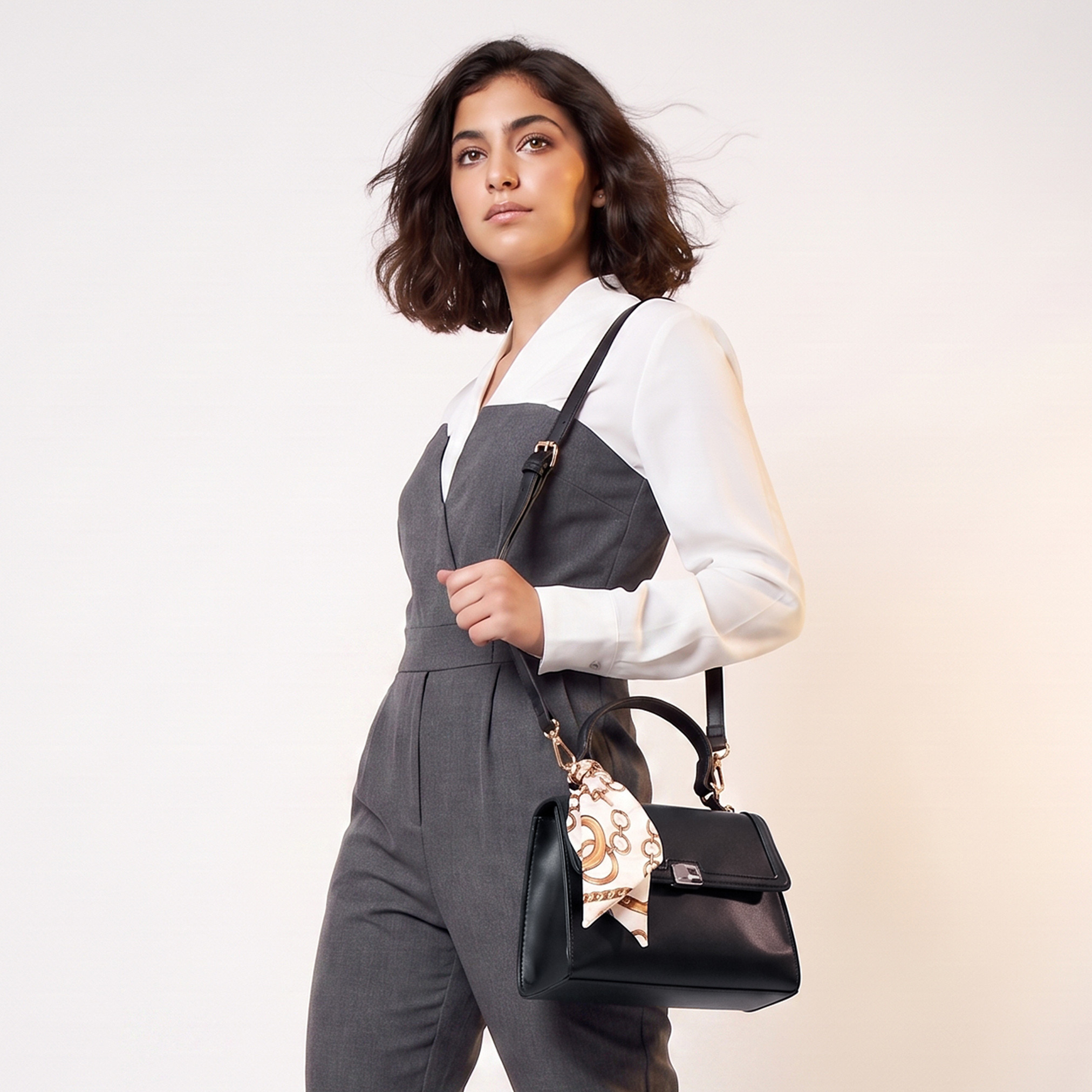 Scarf Accent Crossbody Bag with Detachable Strap-women-bagsandwallets-handbags-image-2