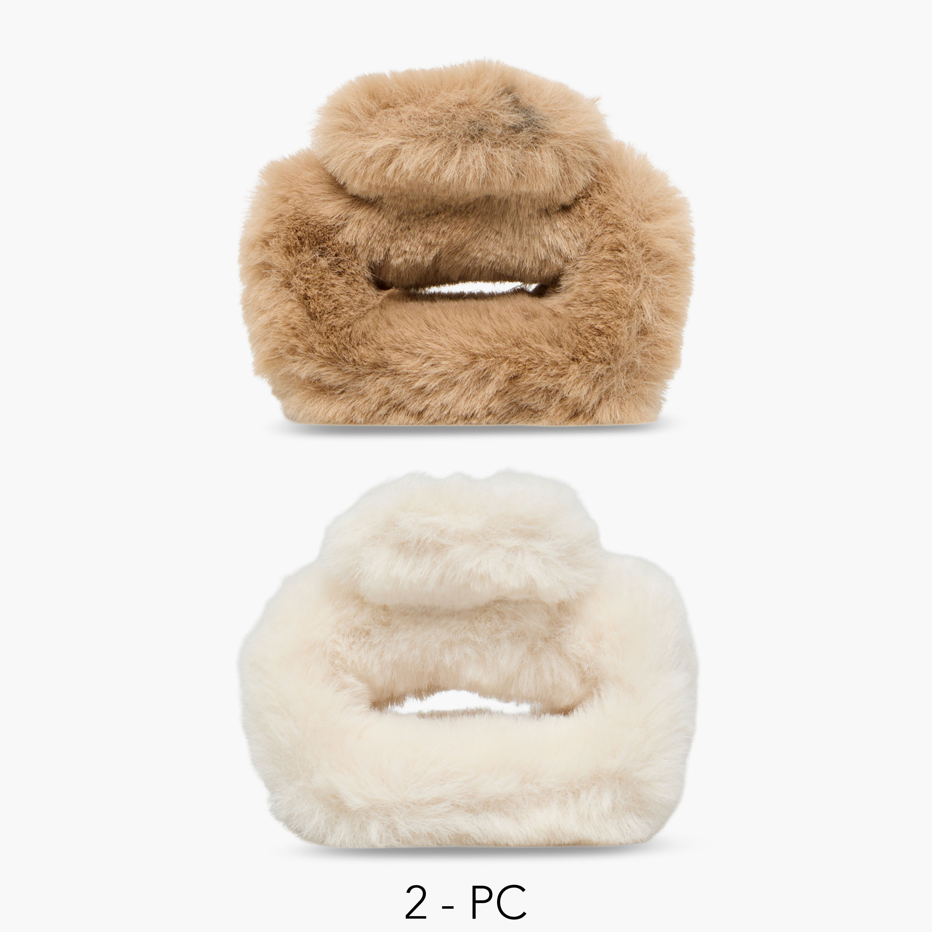 Pack of 2 Faux Fur Hair Clamp-women-hairaccessories-clamps-image-1