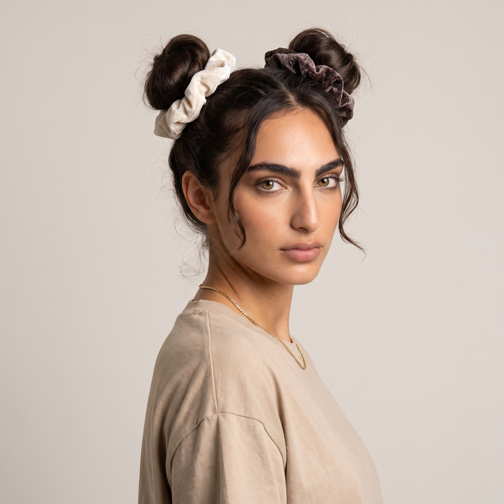 Pack of 2 Velvet Hair Scrunchie-women-hairaccessories-scrunchies-image-2