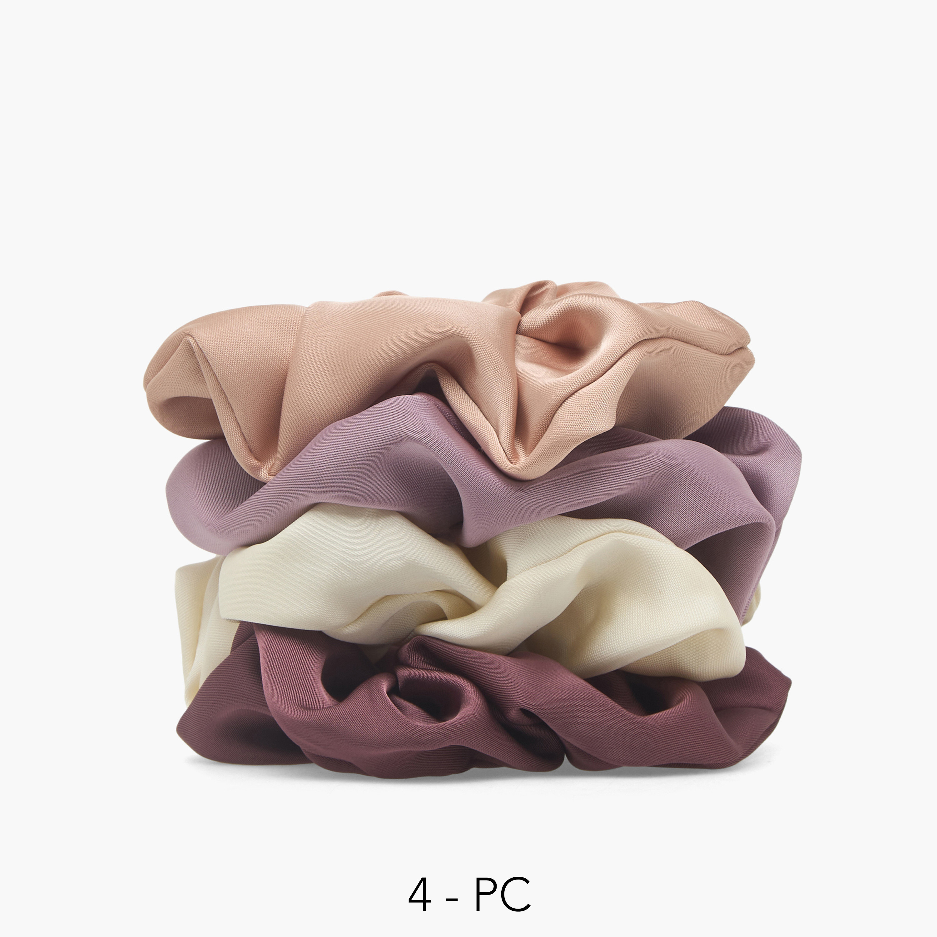 Pack of 4 Satin Hair Scrunchie-women-hairaccessories-scrunchies-image-1