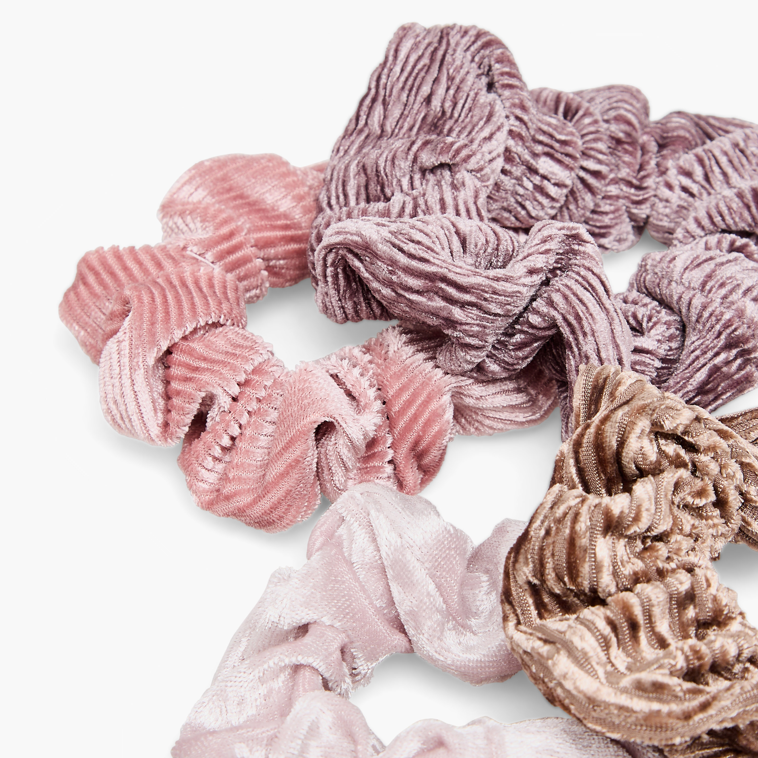 Pack of 5 Velvet Scruchie-women-hairaccessories-scrunchies-image-5