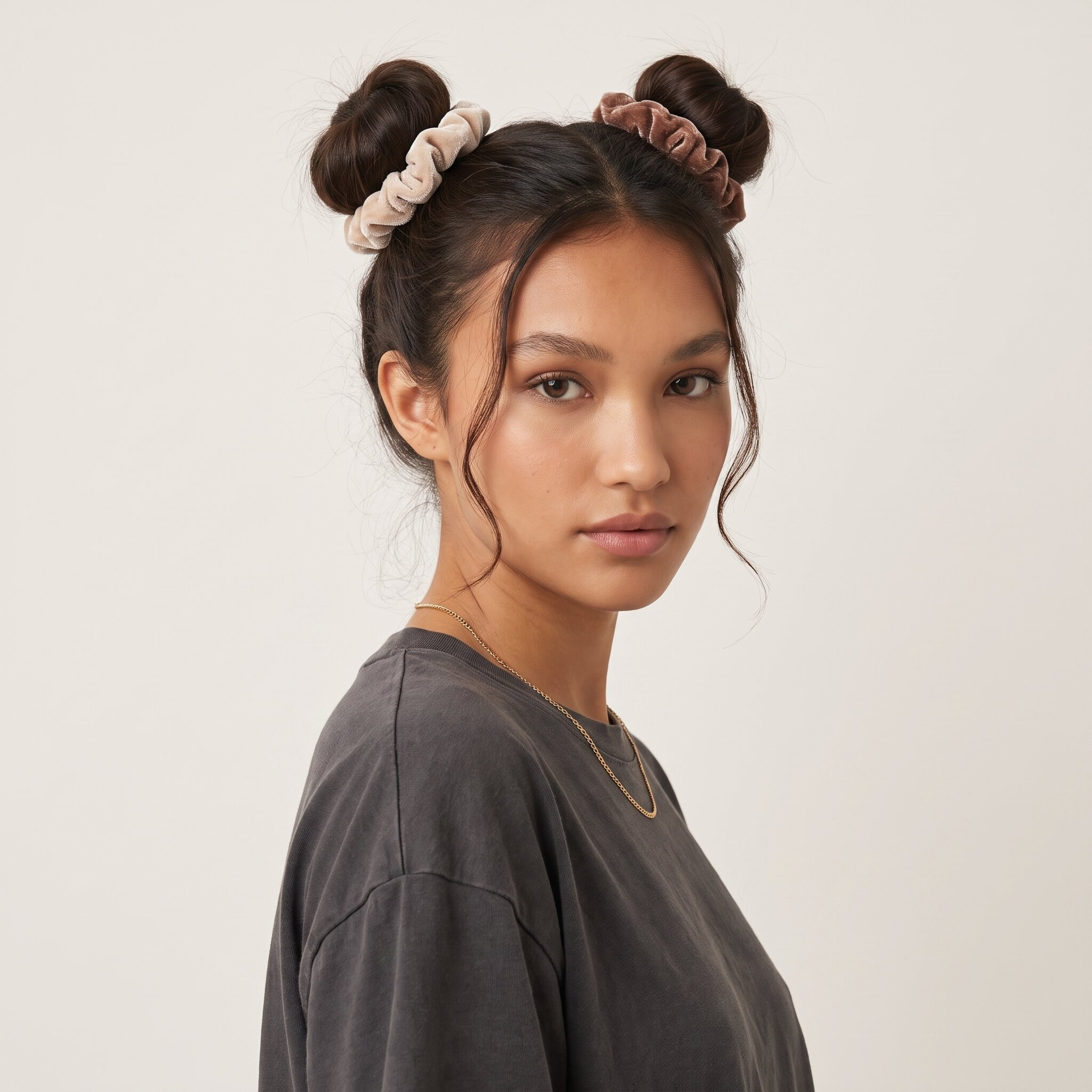 Pack of 6 Velvet Hair Scrunchie-women-hairaccessories-scrunchies-image-2