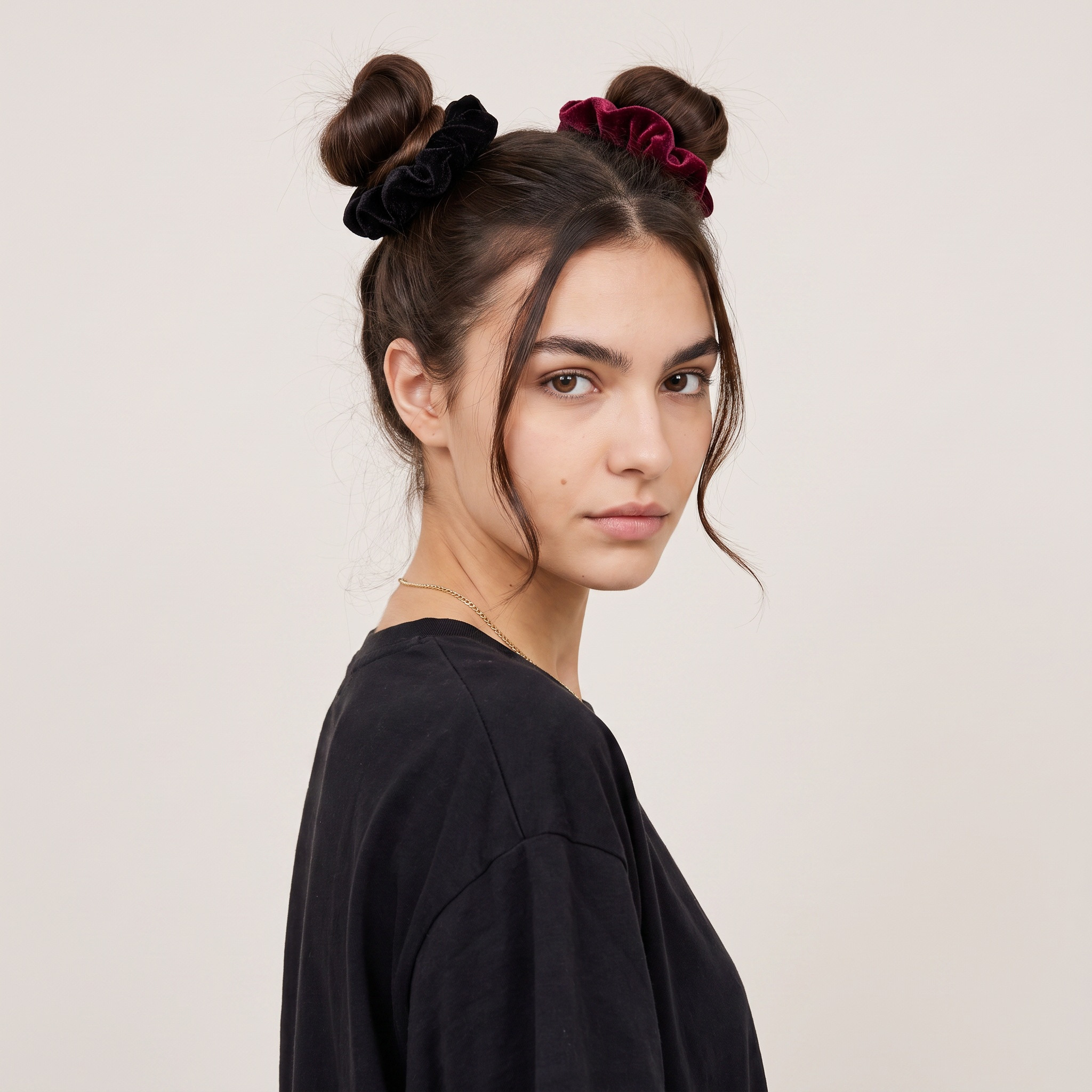 Pack of 6 Velvet Hair Scrunchie-women-hairaccessories-scrunchies-image-2