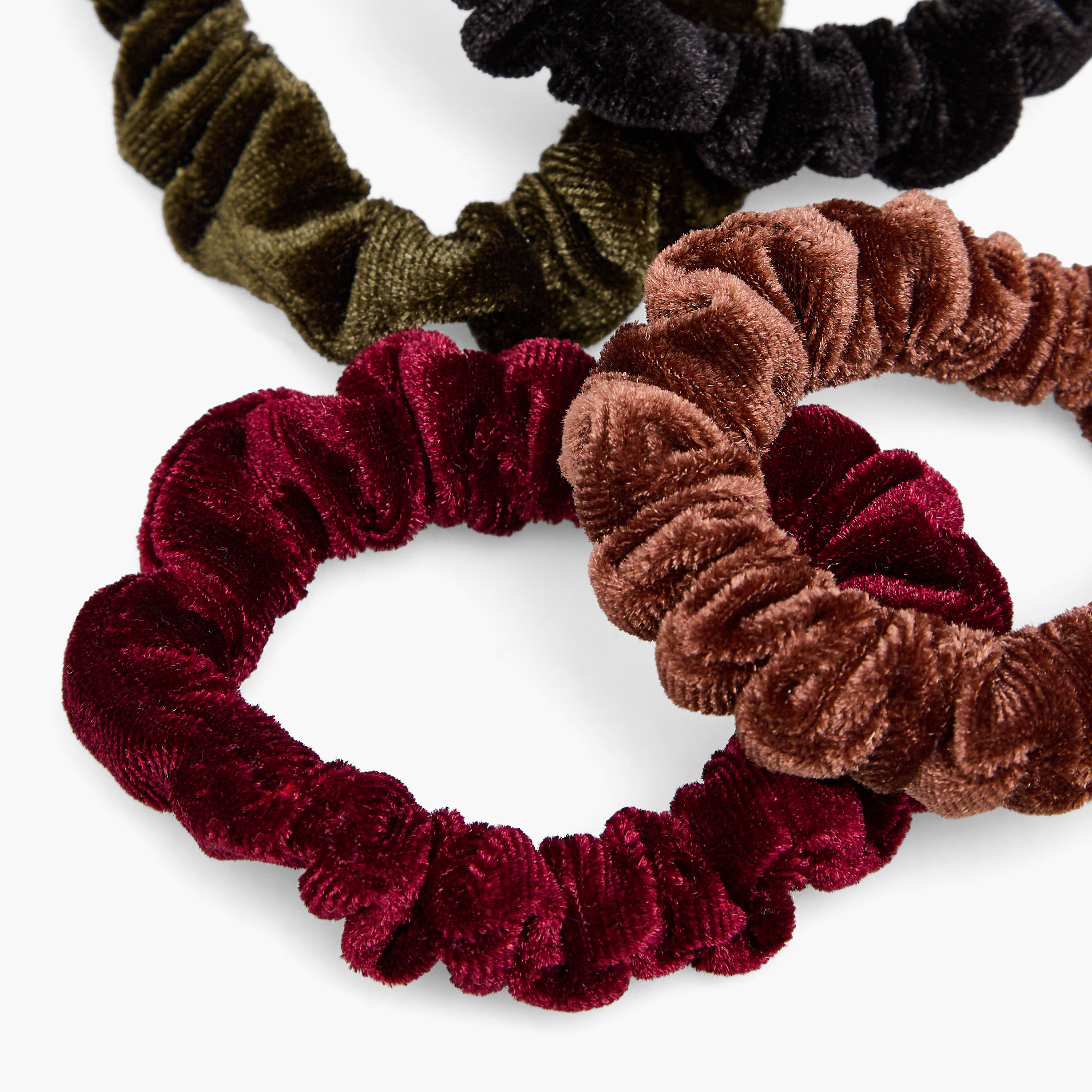 Pack of 6 Velvet Hair Scrunchie-women-hairaccessories-scrunchies-image-5