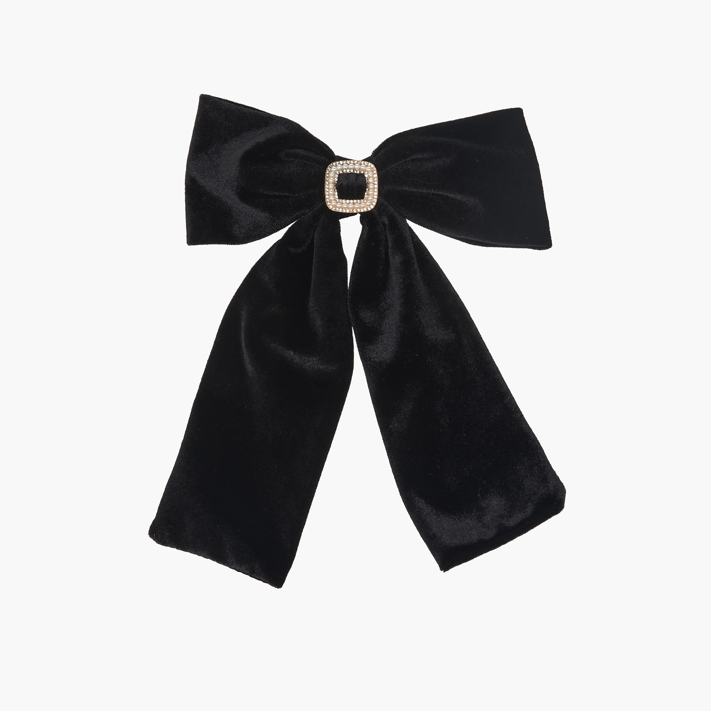 Bow Barrette Hair Clip with Pearl Detail-women-hairaccessories-clips-image-1