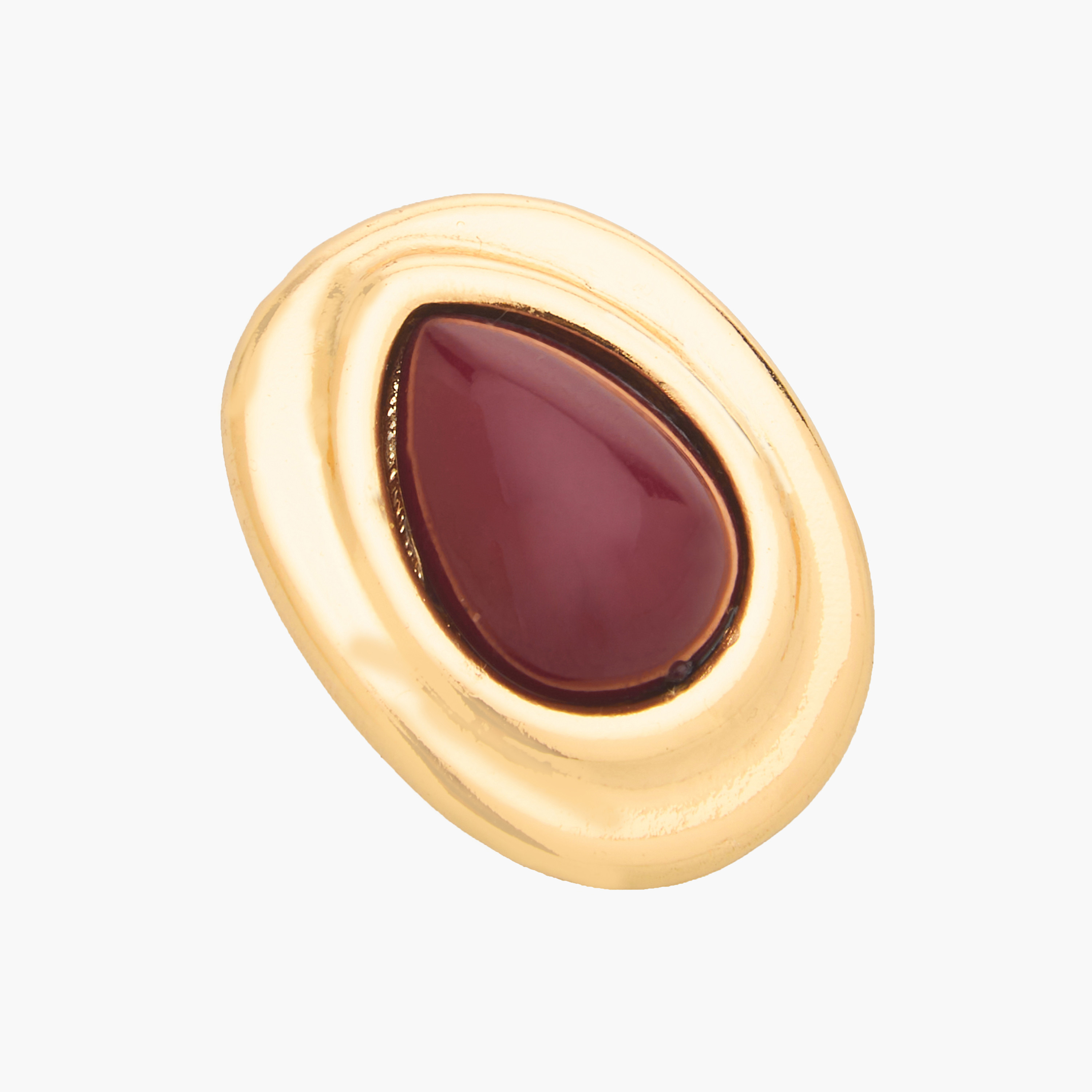 أقراط مرصعة مزينة بلون ذهبي ومكبس إغلاق-women-watchesandjewellery-jewellery-earrings-image-4