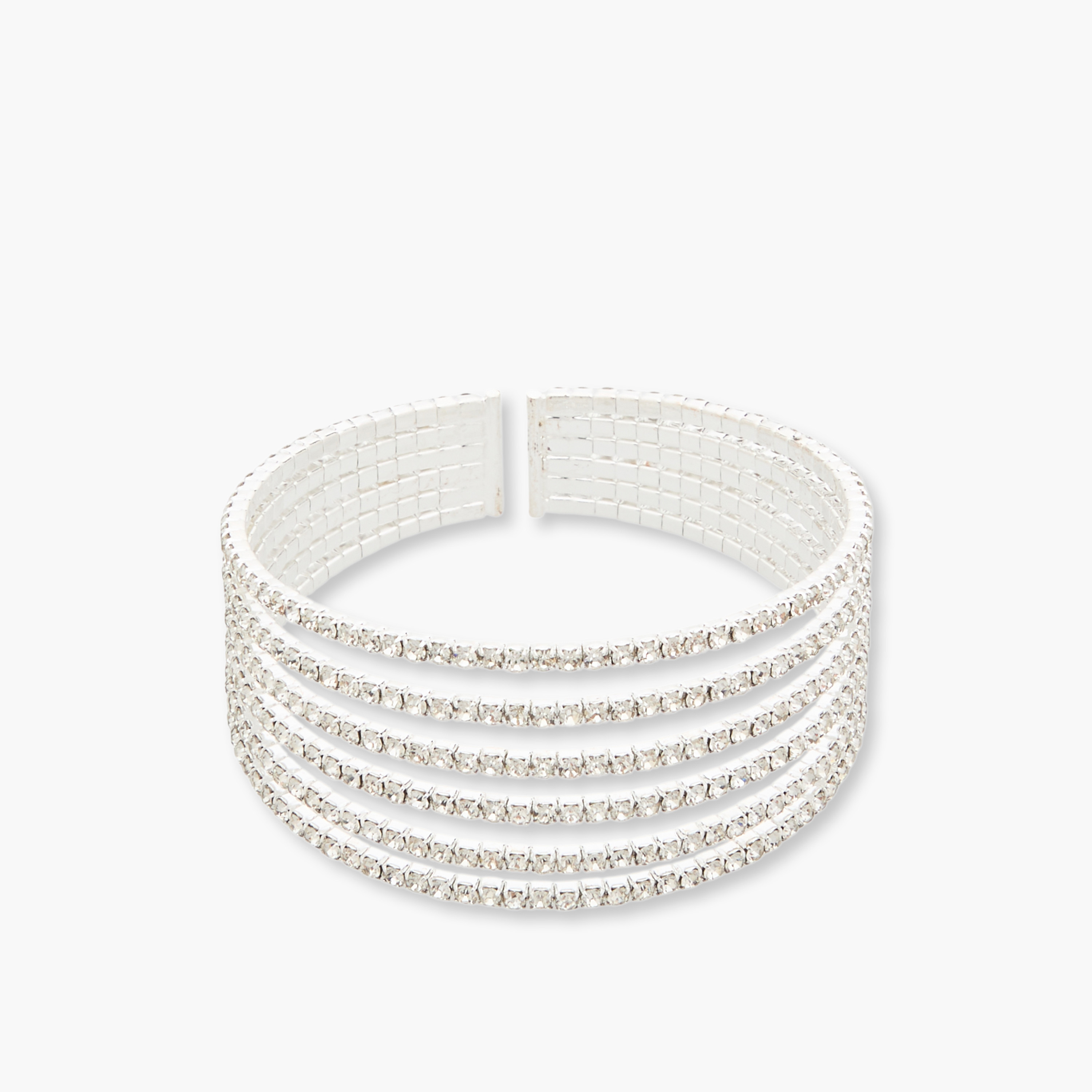 سوار كف معدن مزين من سبلاش اكسيسوريز-women-watchesandjewellery-jewellery-banglesandbracelets-image-1