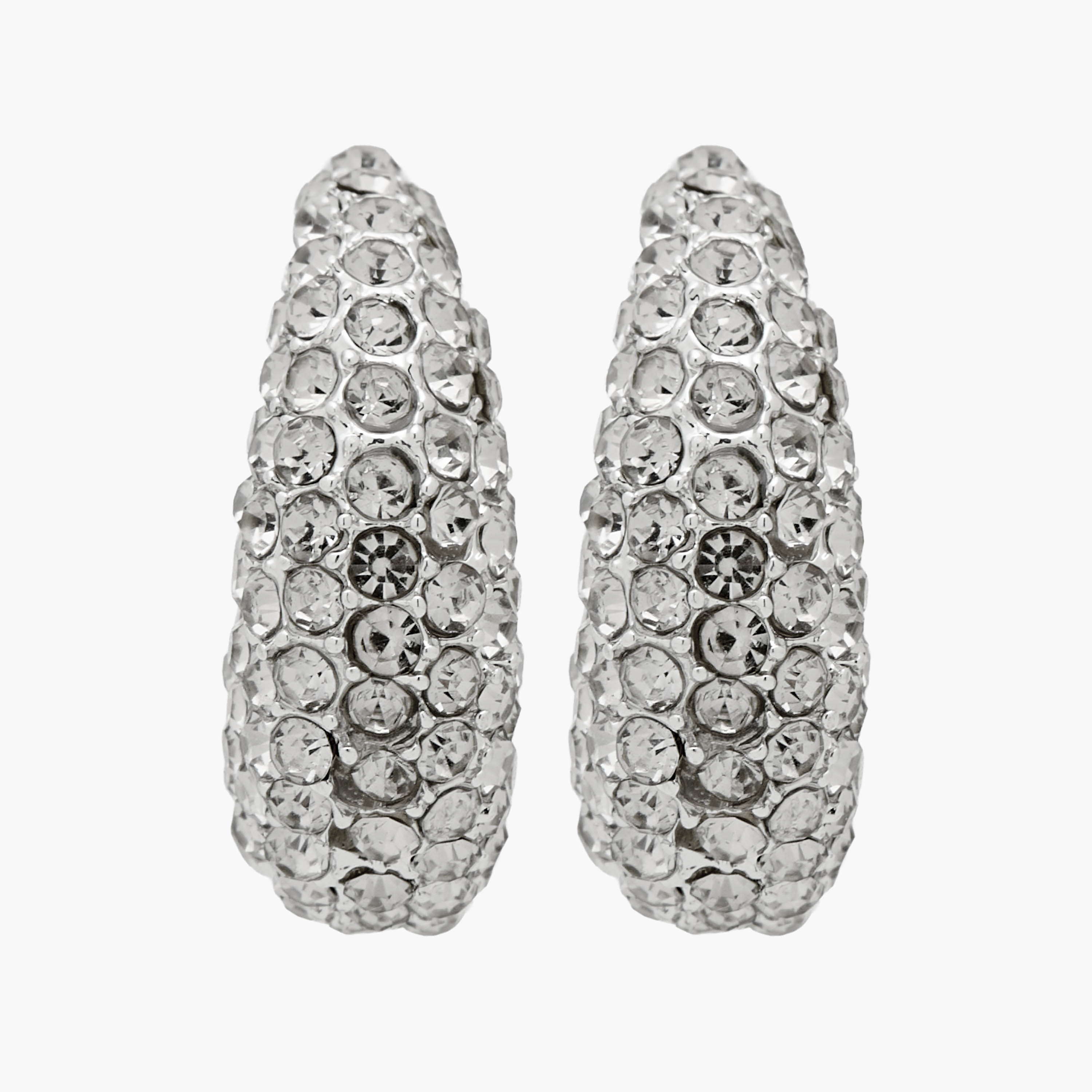 أقراط مزينة بلون فضي ومكبس إغلاق خلفي-women-watchesandjewellery-jewellery-earrings-image-1